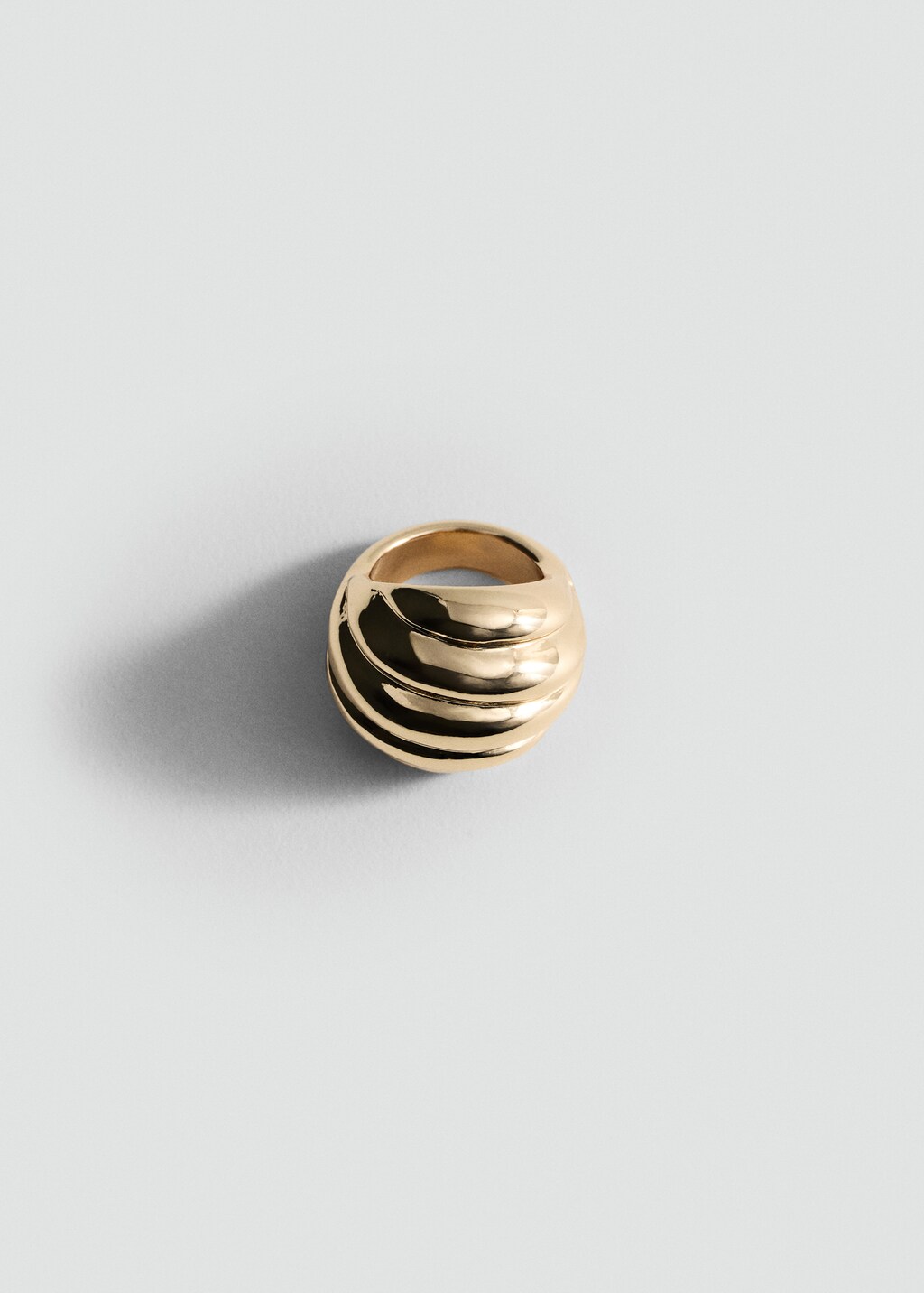 Textured embossed ring - Gold