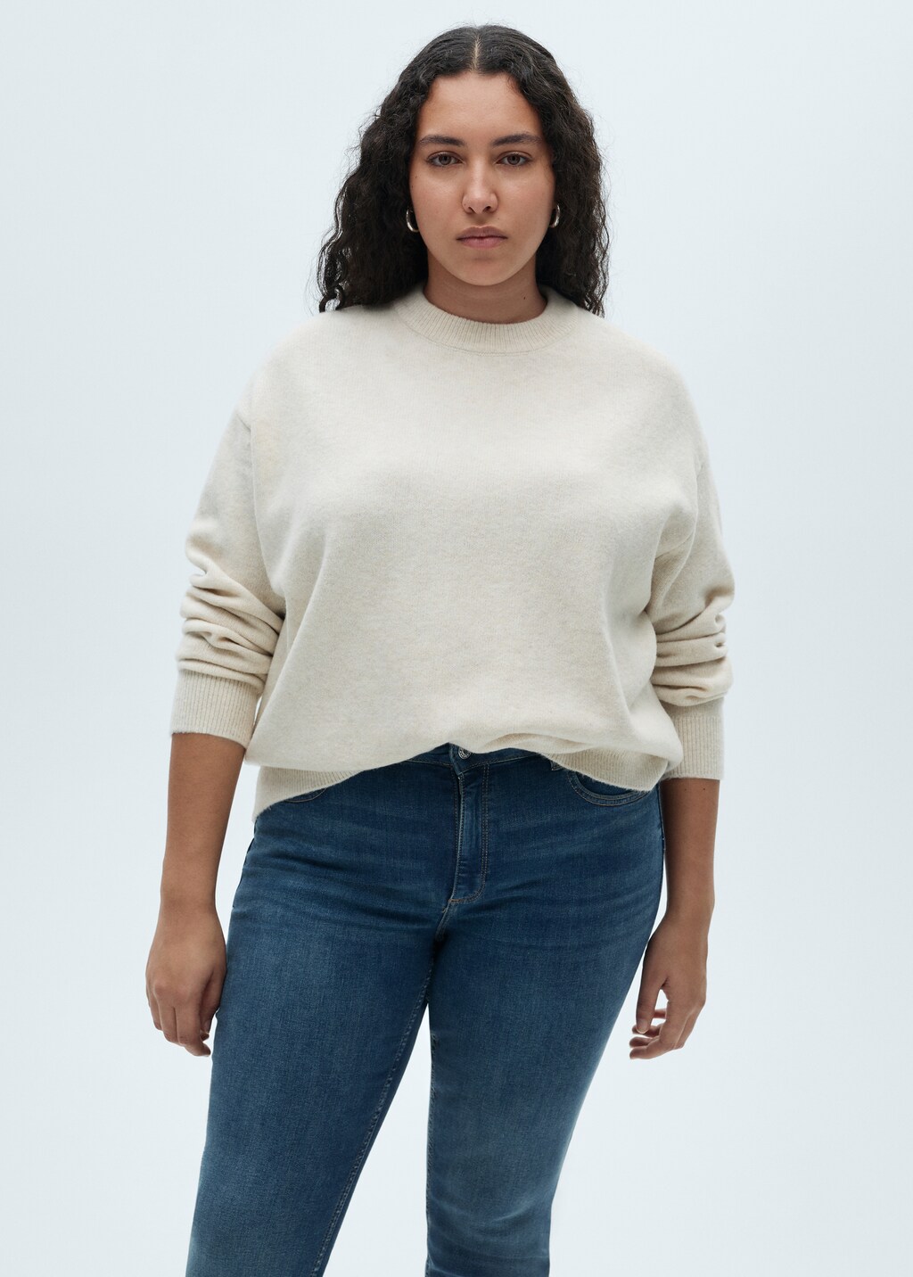 Waxed skinny pushup jeans - Black