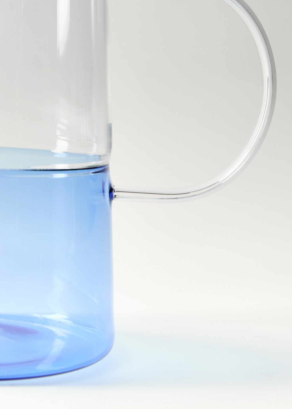 Borosilicate jug with two-tone design - Green