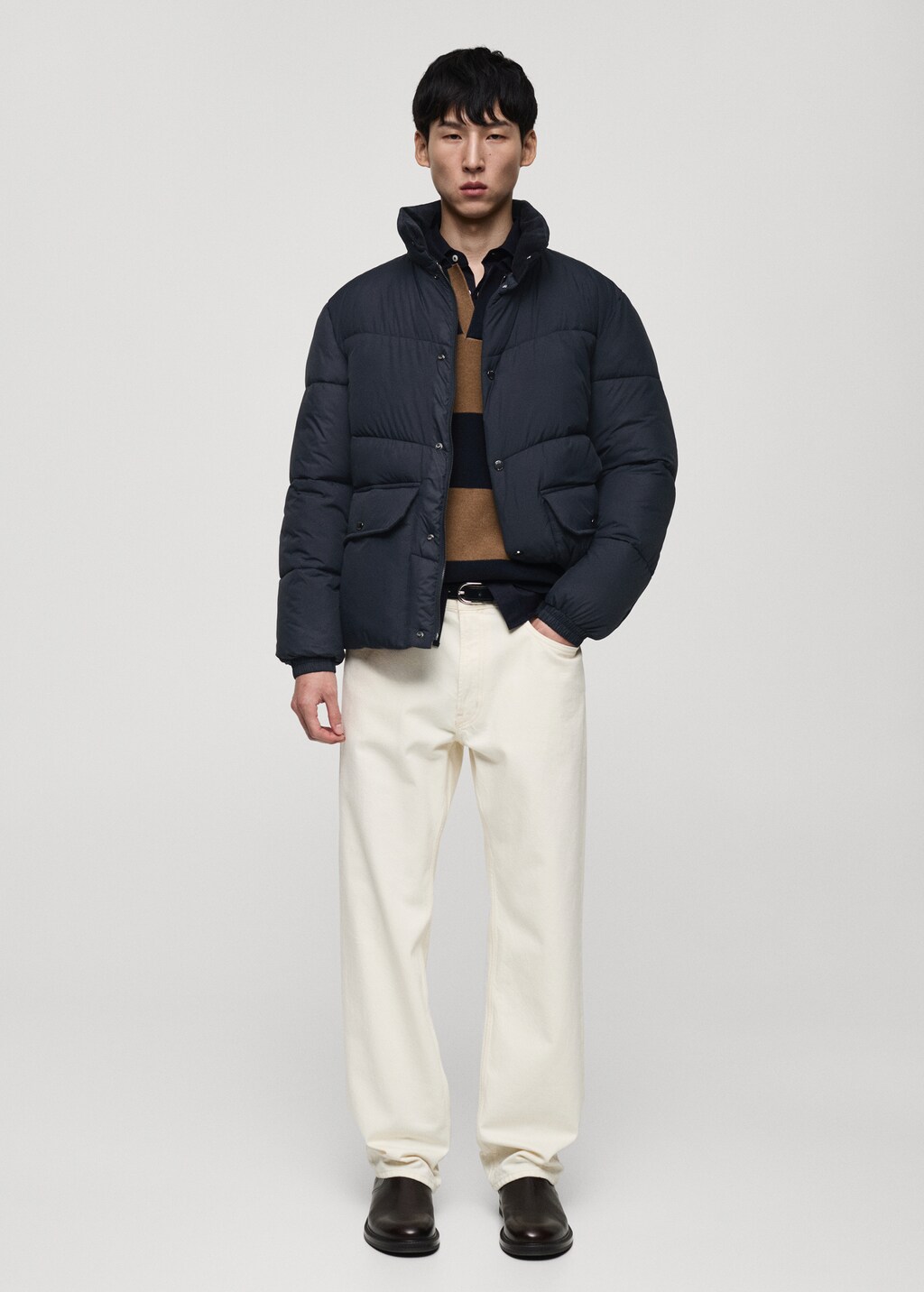 Water-repellent quilted anorak - Maroon