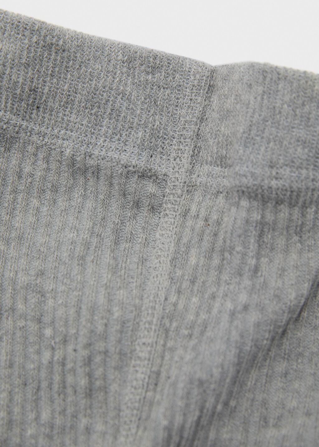 Ribbed tights - Light Heather Grey