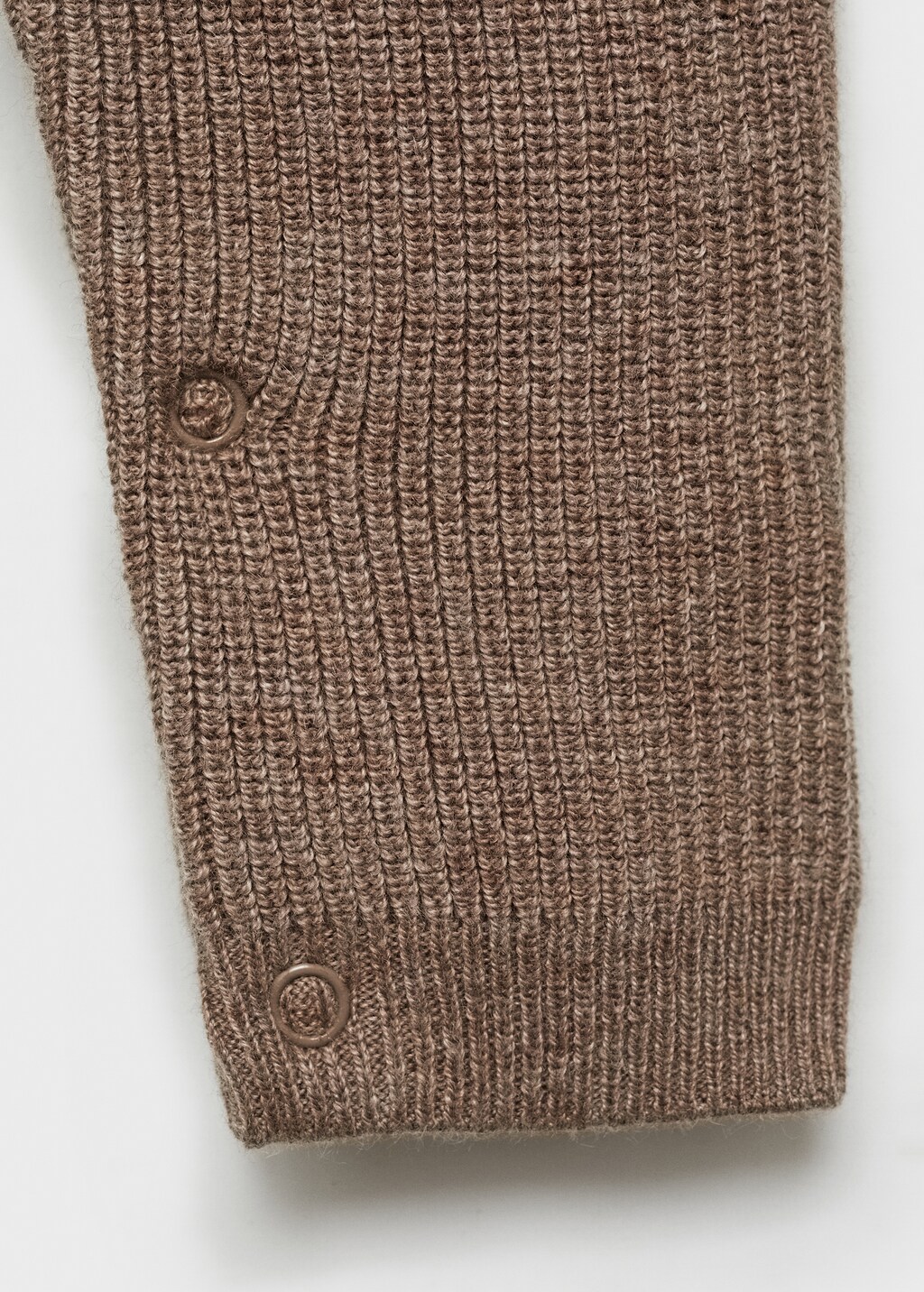 Cotton knit dungarees - Medium Brown