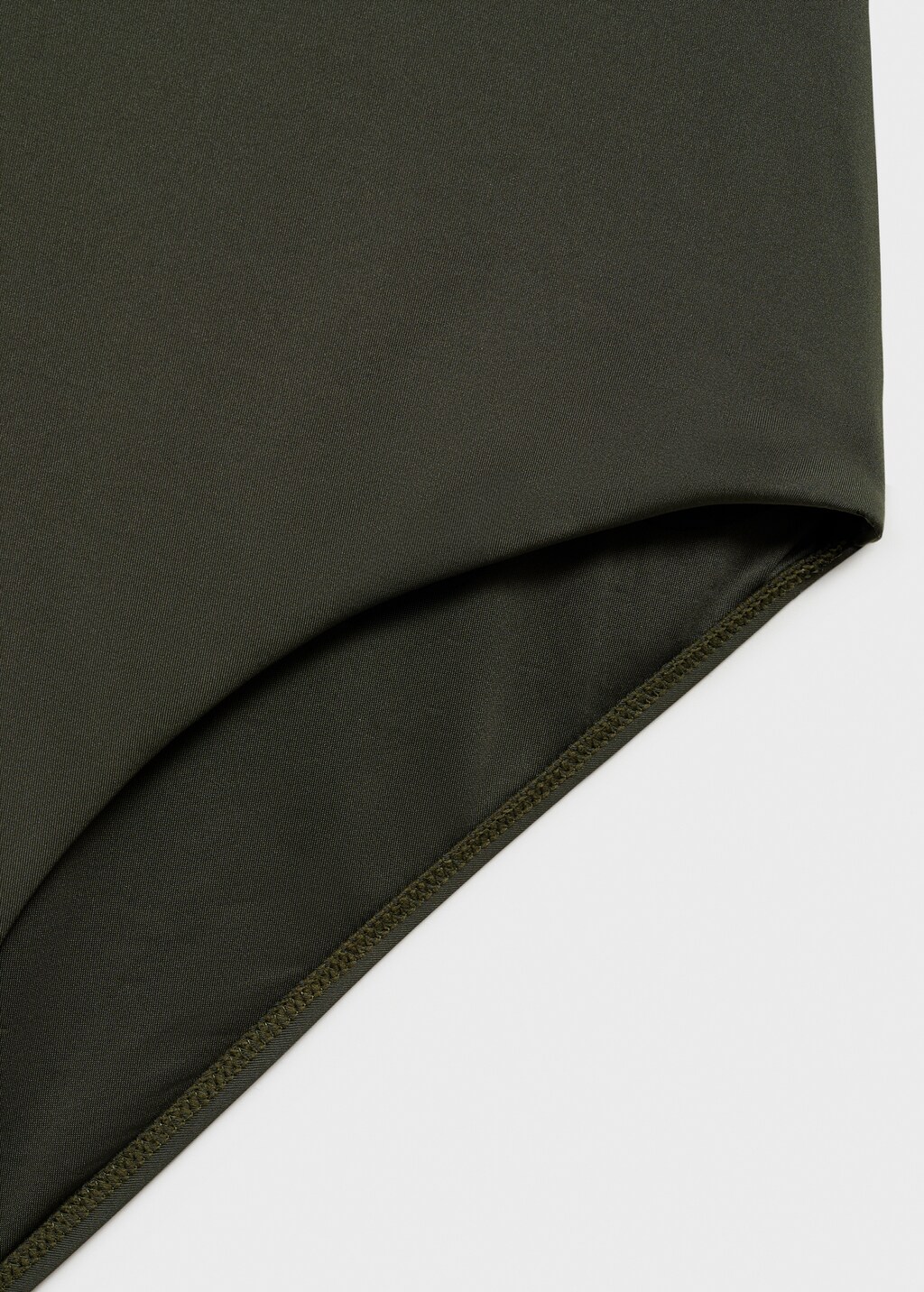 Crossover back swimsuit - Khaki