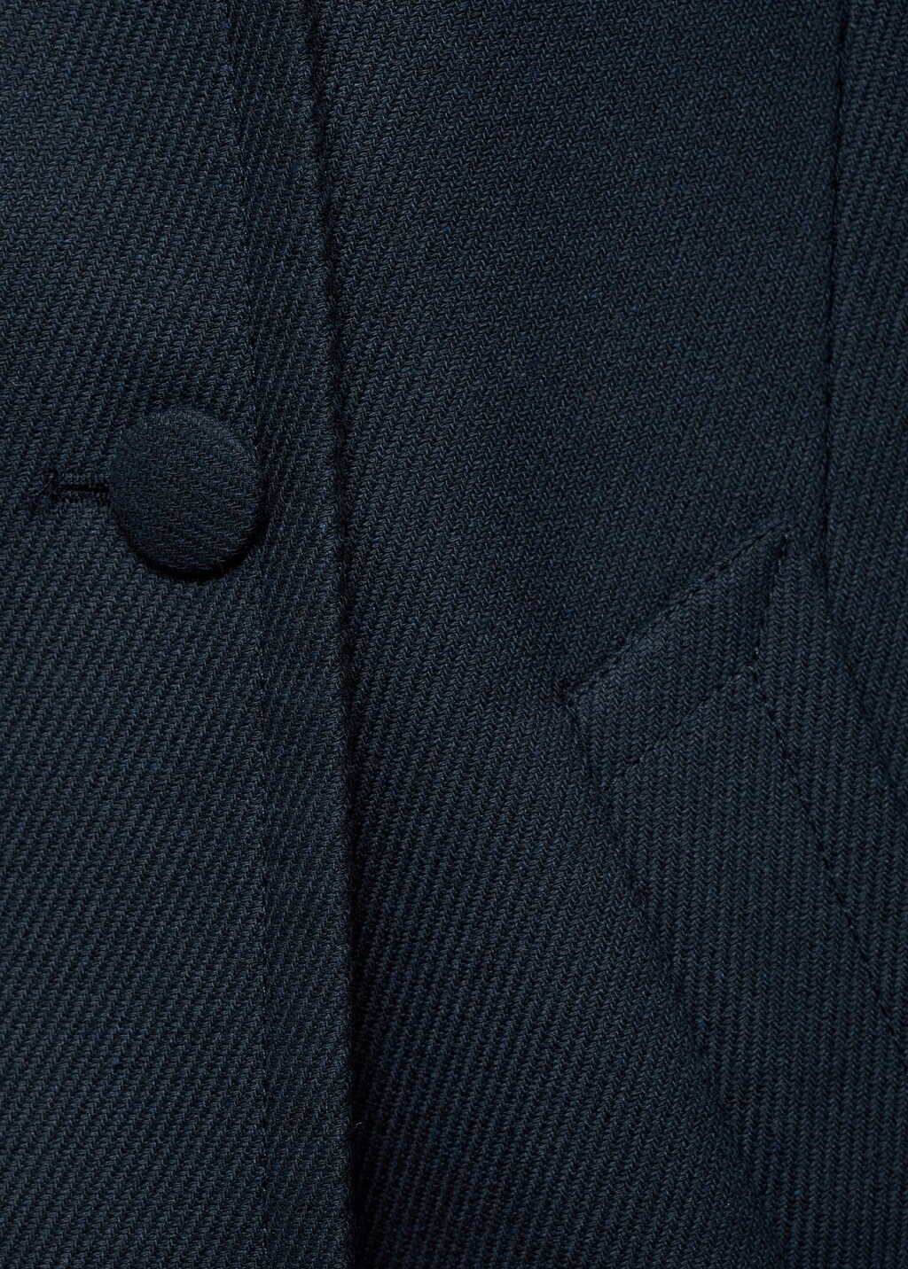 Double-breasted lapels coat - Dark Navy