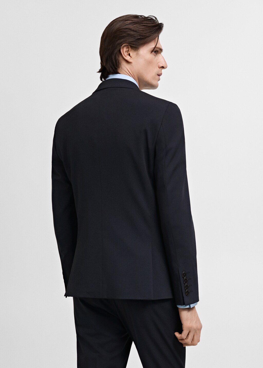 Super slim-fit suit jacket in stretch fabric - Grey