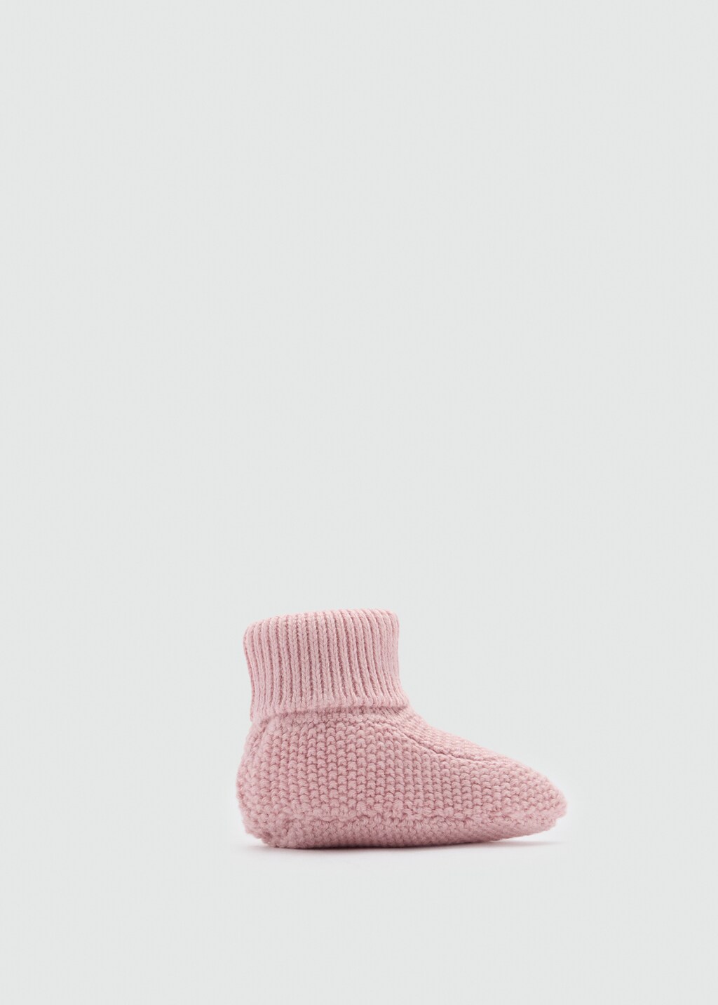 Knit bootees - Medium Heather Grey