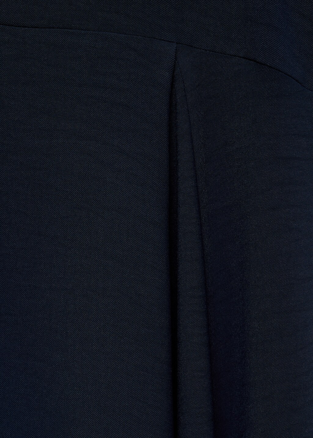 Asymmetrical pleated dress - Night Blue