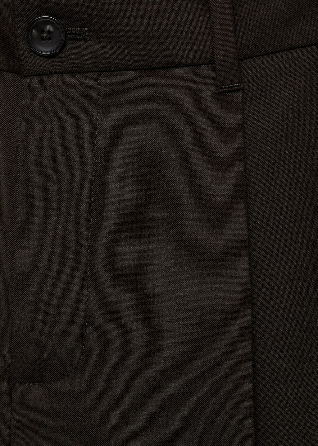Regular-fit pleated trousers - Black