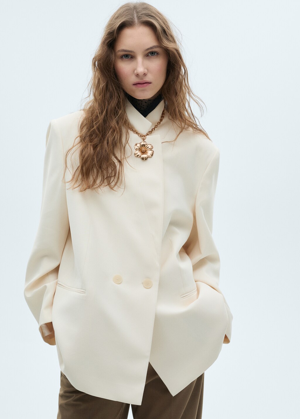 Floral pendant necklace - Gold