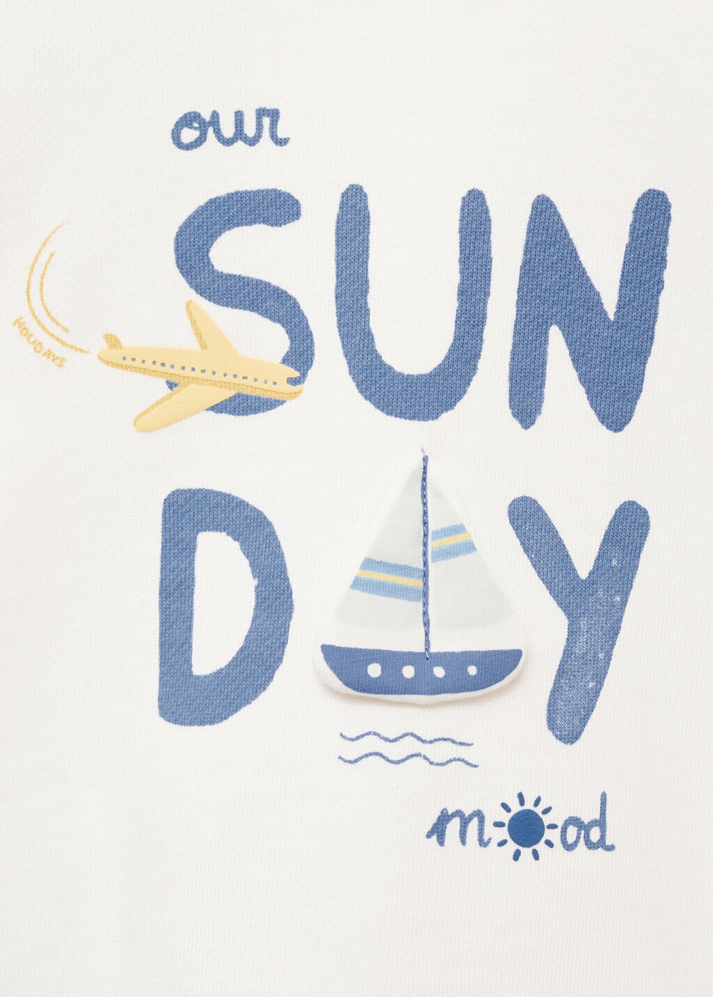 Printed message sweatshirt - Off White