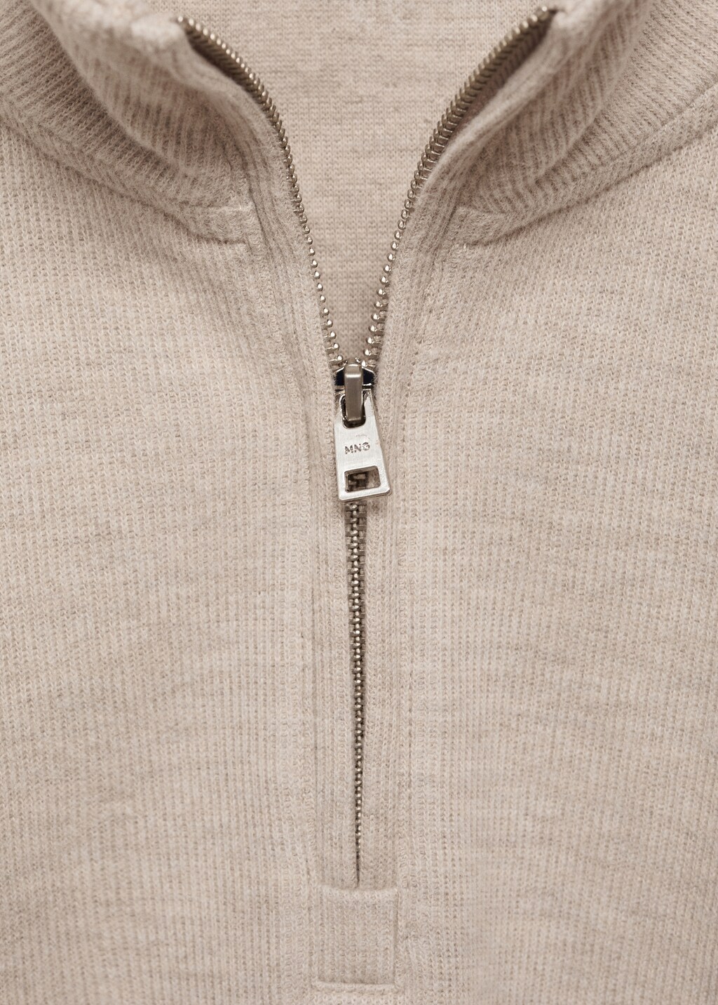Ribbed sweatshirt collar - Charcoal