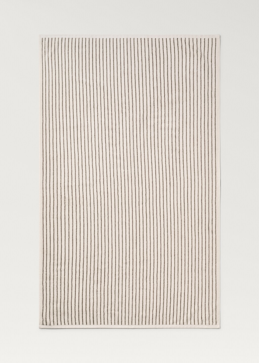 Two-toned stripe bath towel - Medium Brown