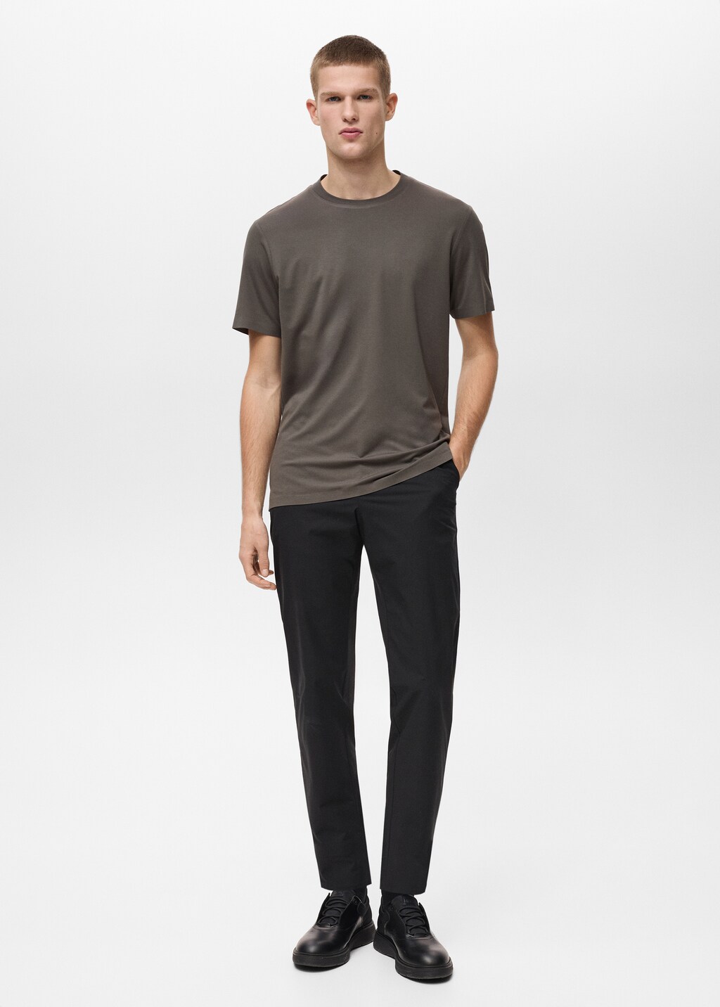 COOLMAX® slim fit T-shirt - Black