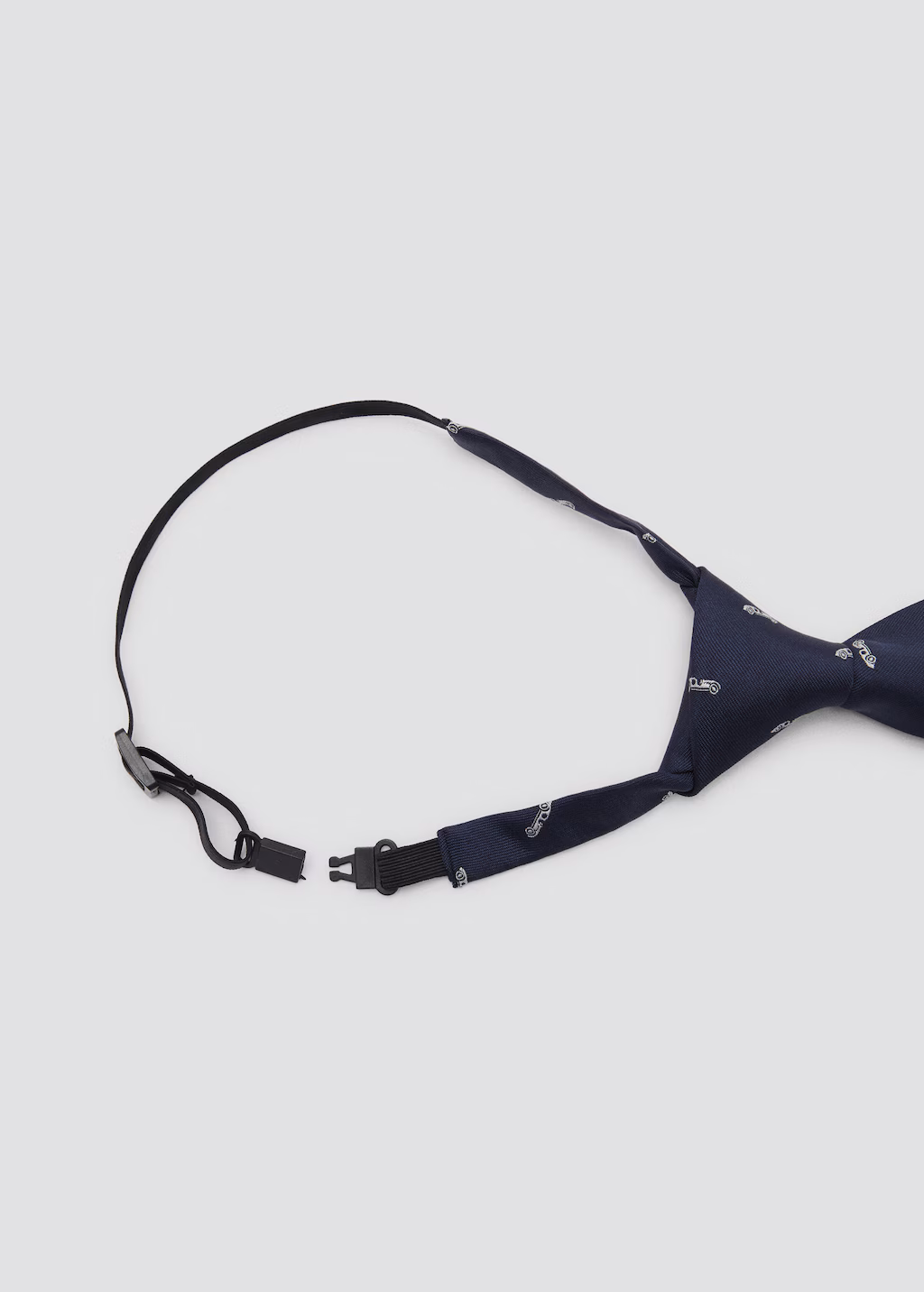 Printed tie - Dark Navy