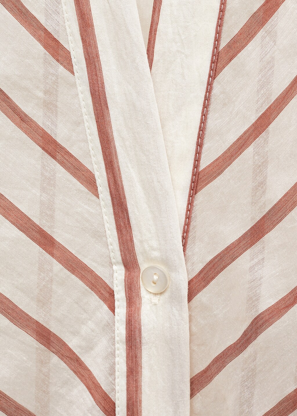 Semi-transparent striped shirt - Off White