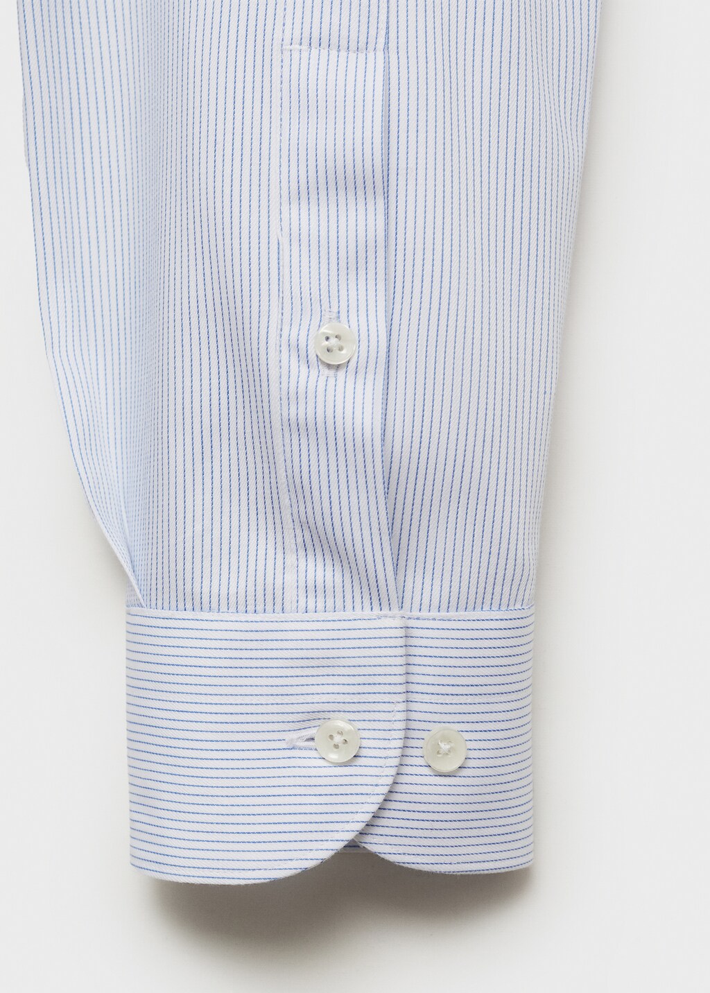 100% cotton striped suit shirt - Grey