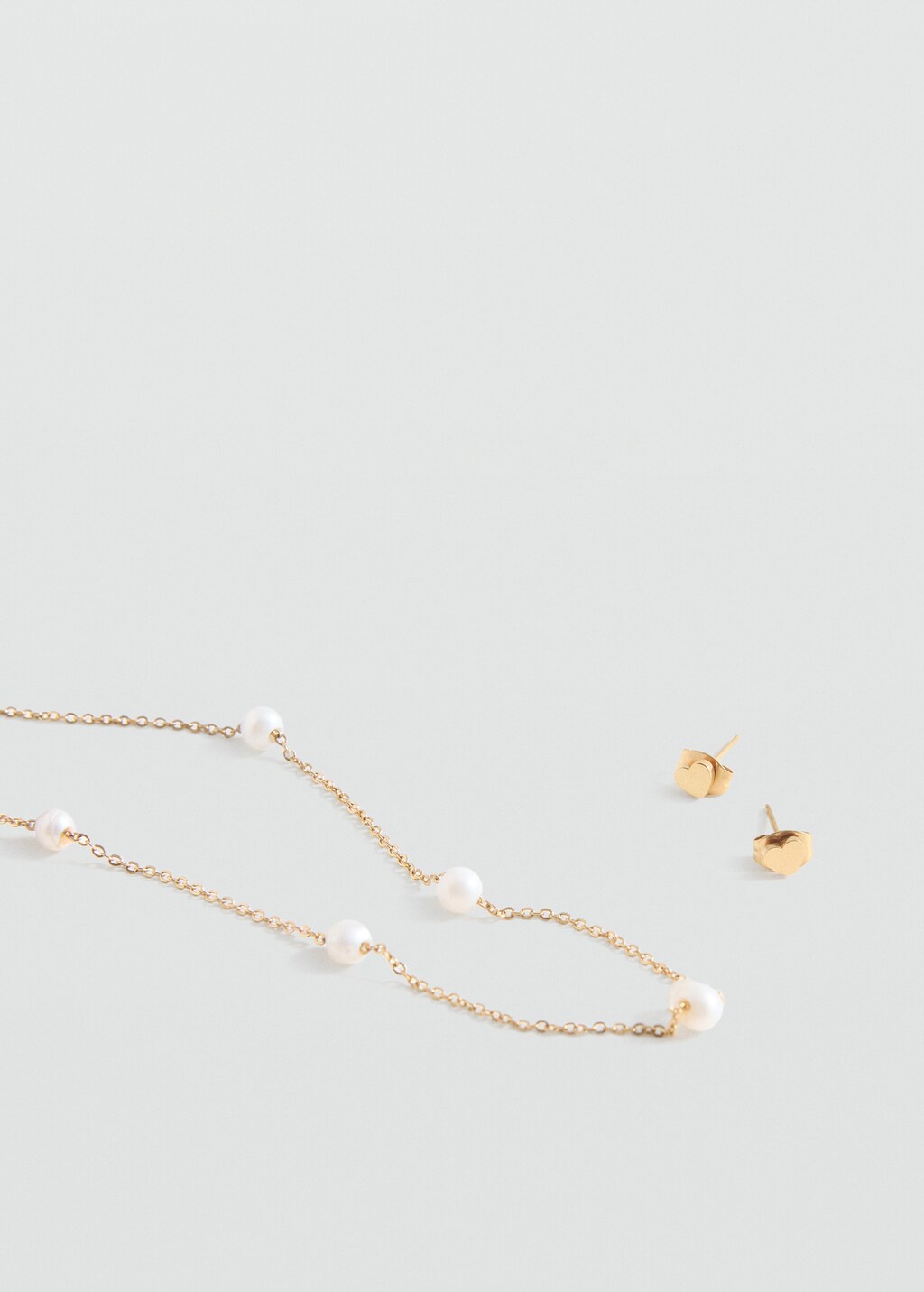 Necklace and earrings set - Gold