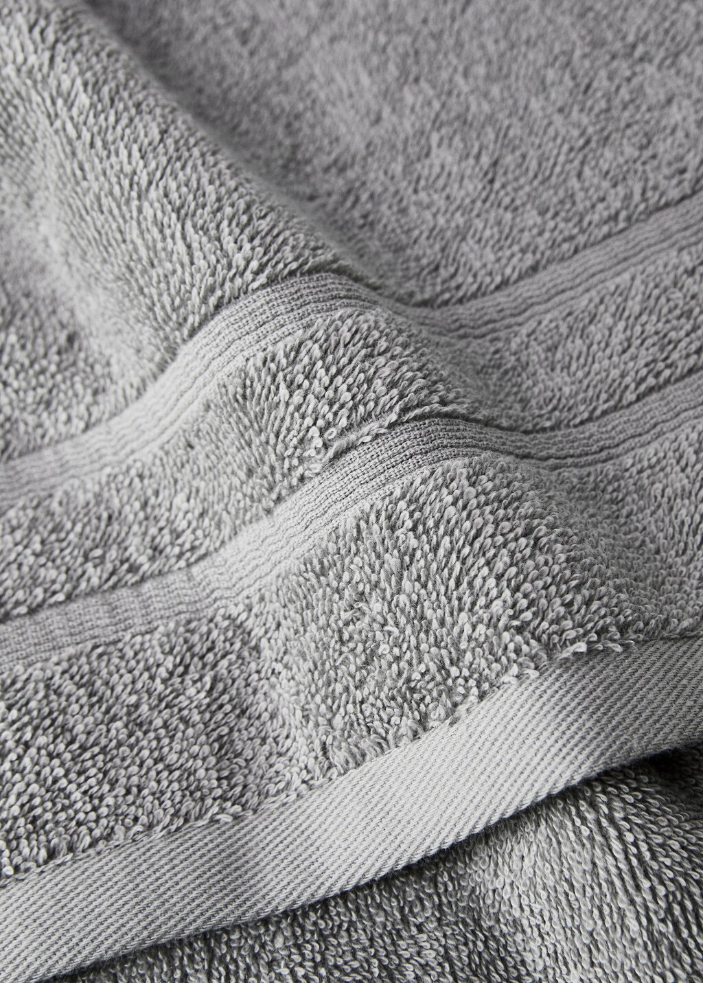 Terry cotton face towel - White