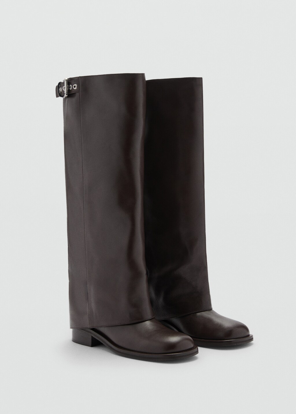 Buckle ankle boots - Chocolate