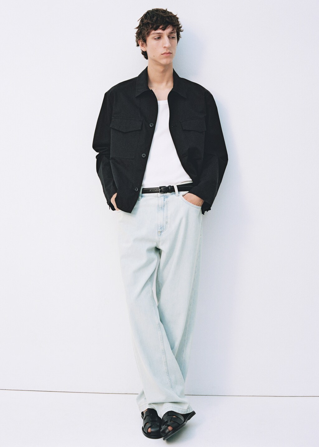 Loose-fit jeans - Black denim