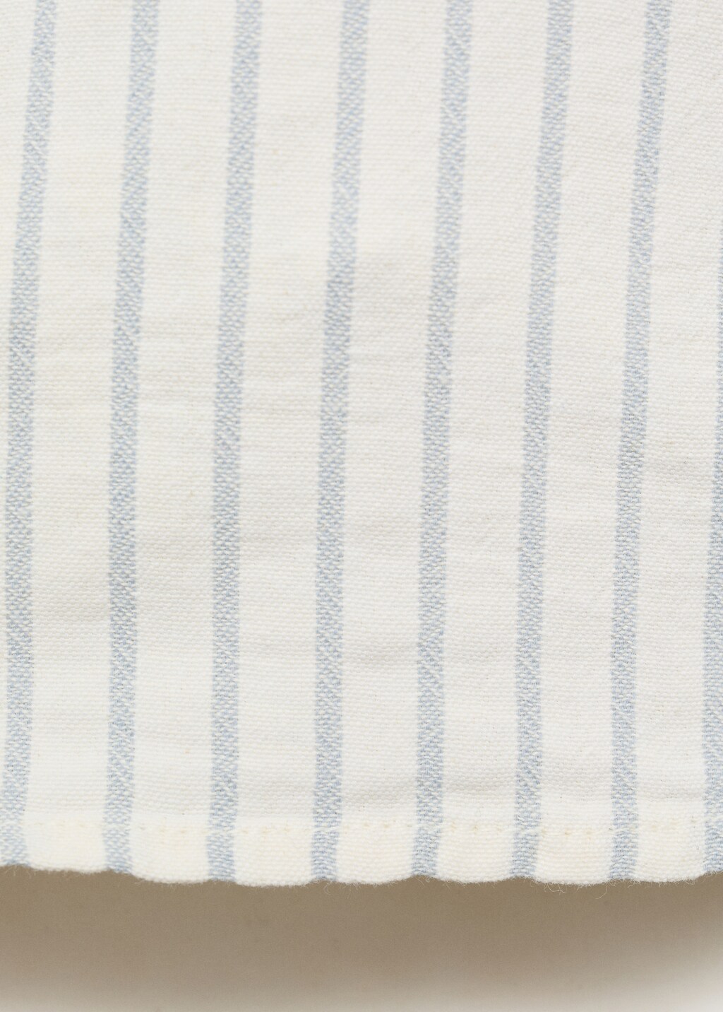 Striped Mao collar shirt - Off White