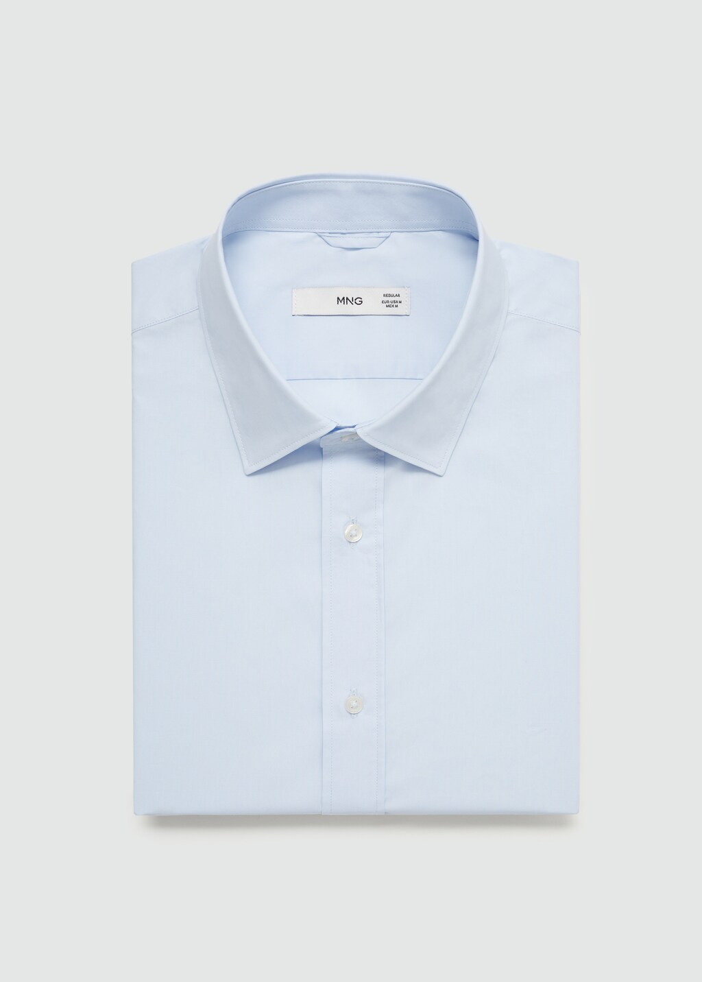 Regular-fit 100% cotton shirt - White