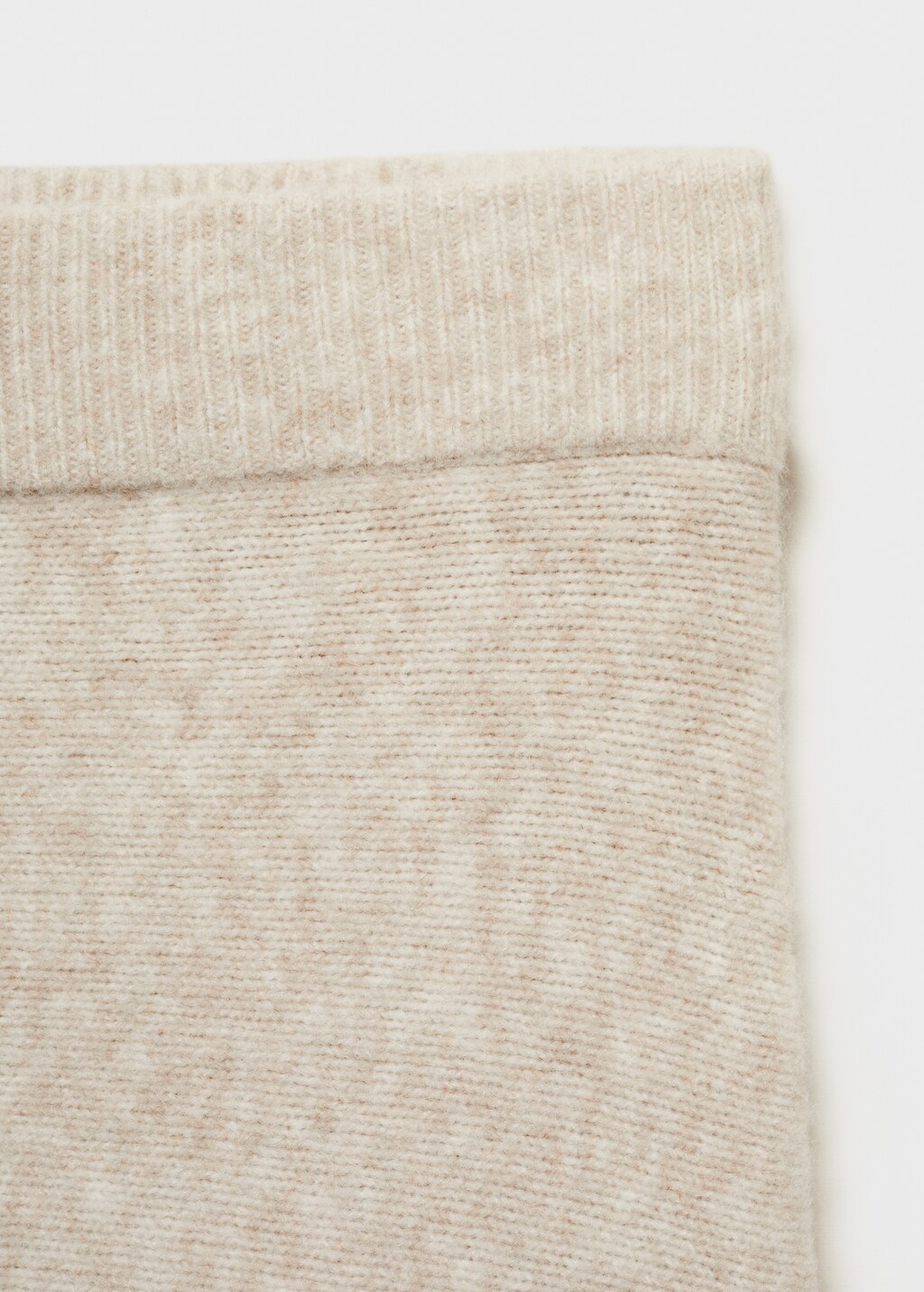 Long knitted skirt - Grey