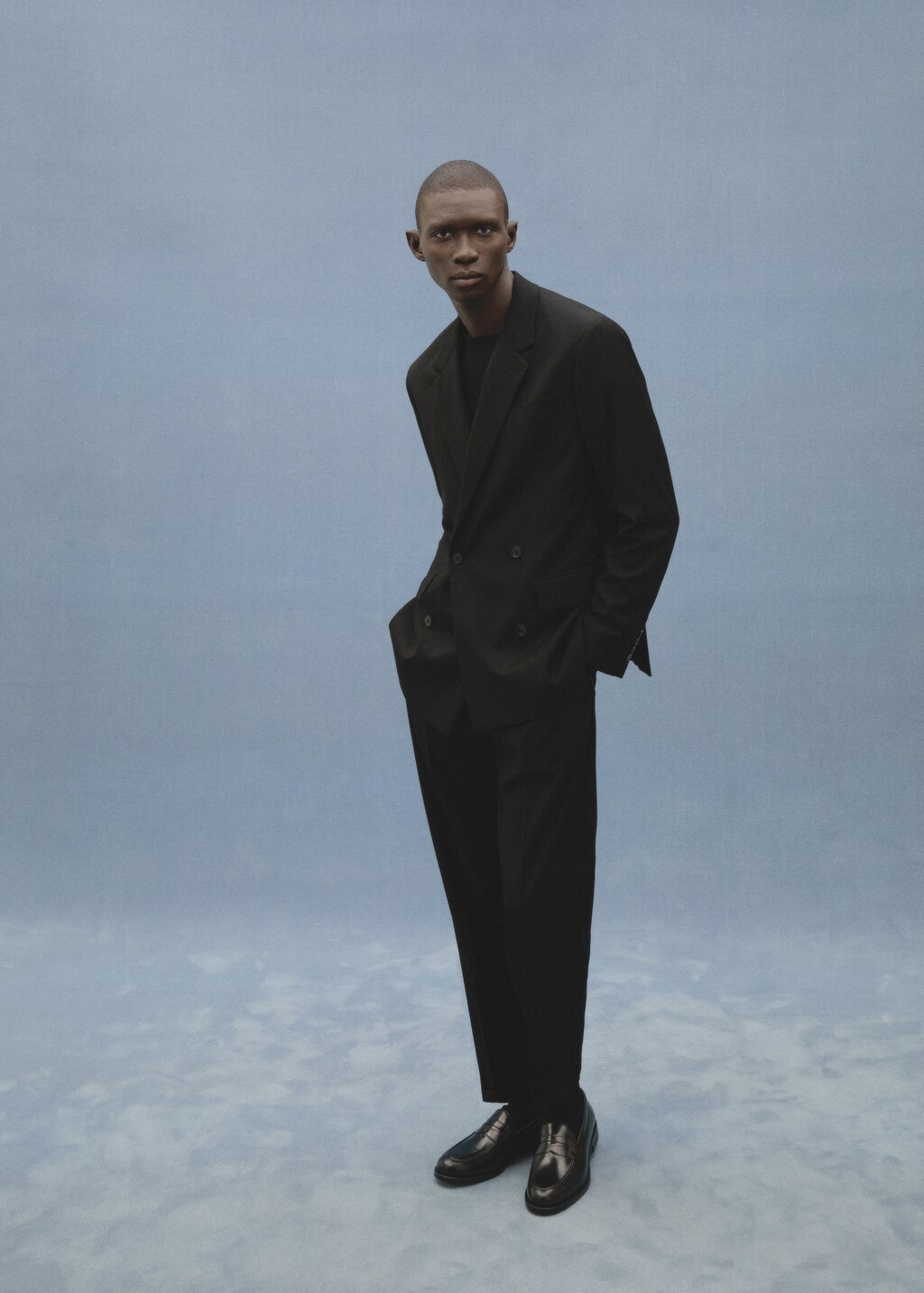 Boston regular-fit suit trousers - Black