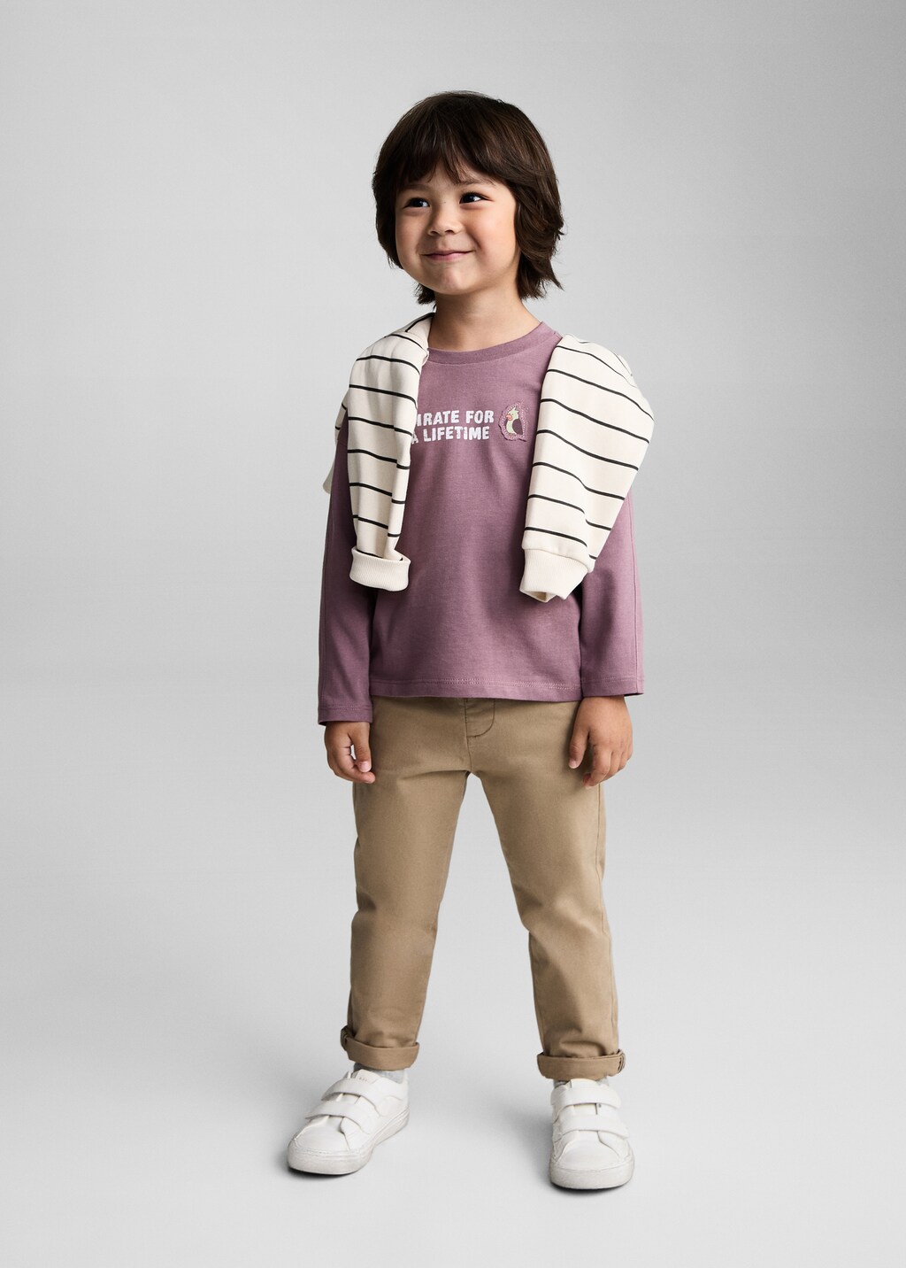 Message cotton T-shirt - Cherry