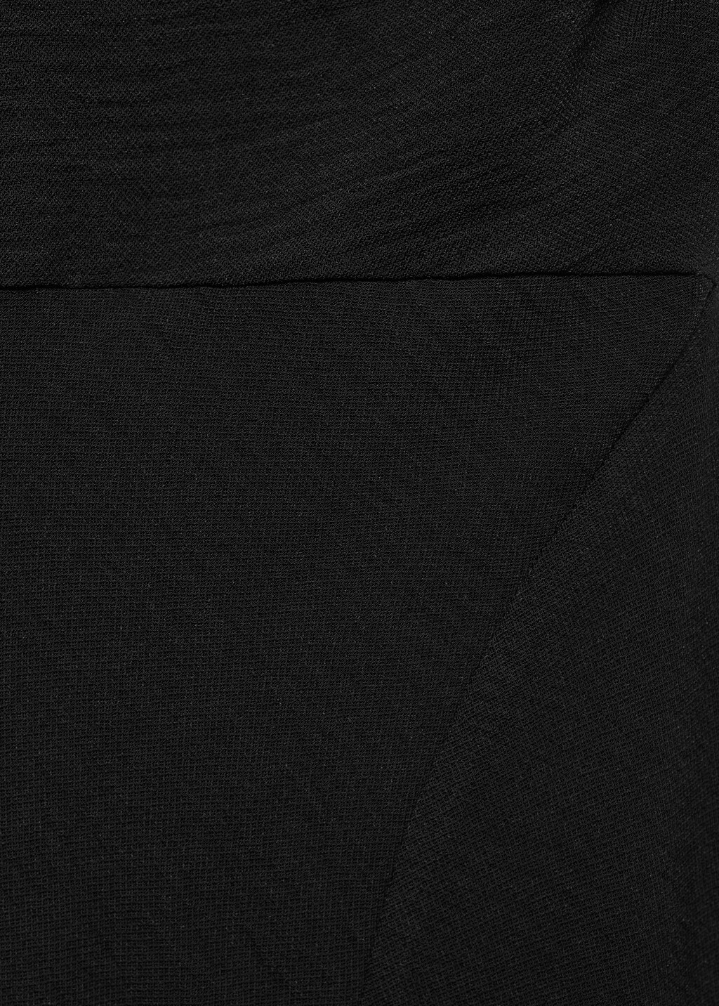 Long asymmetric dress - Black