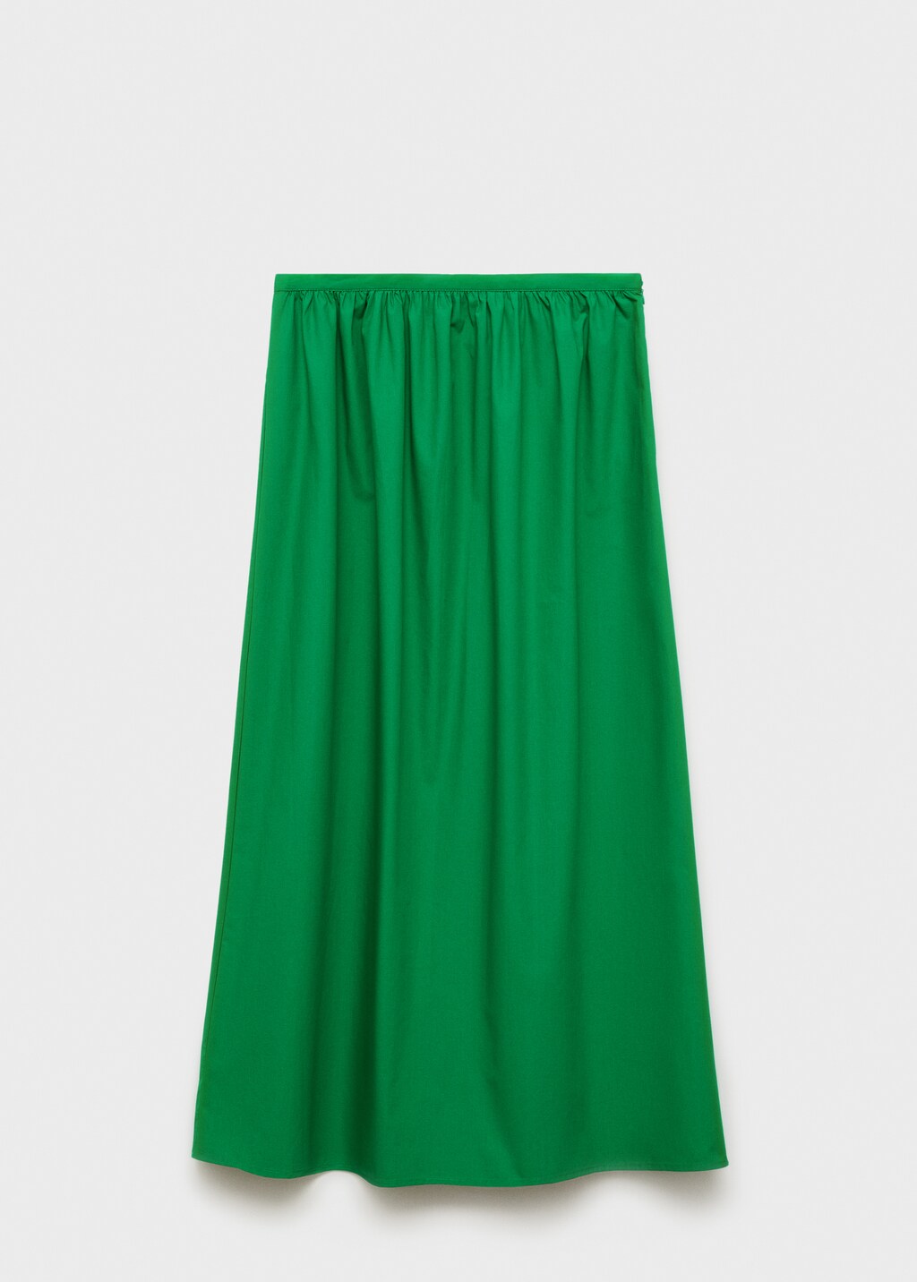 Flared cotton skirt - Green