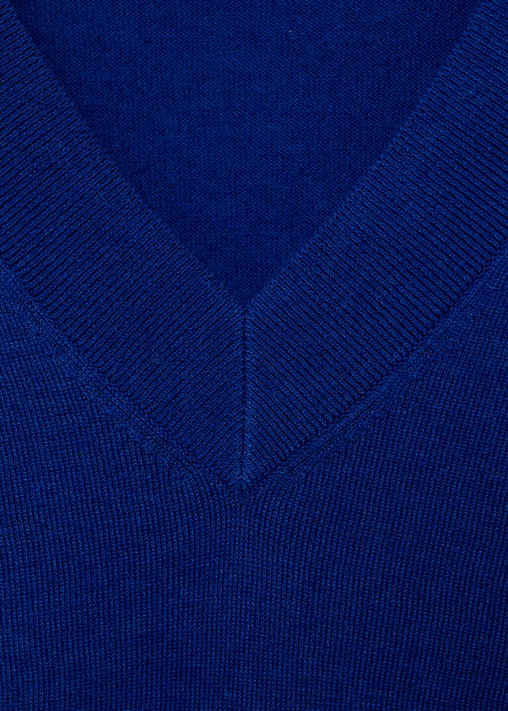 V-neck knit sweater - Red