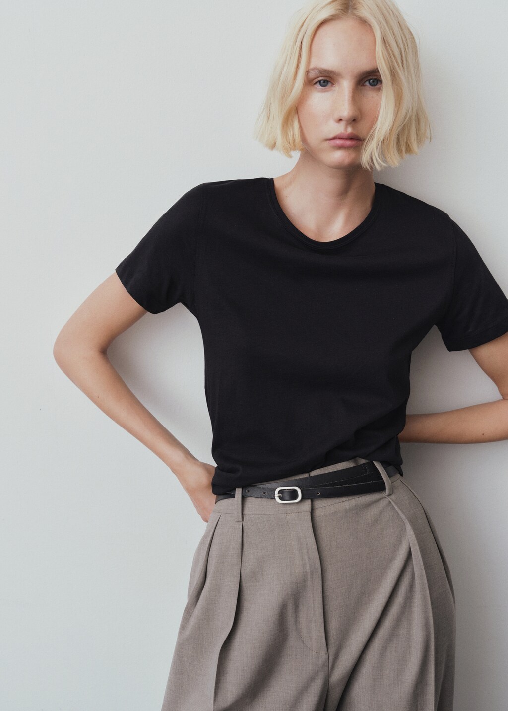 Short-sleeved cotton t-shirt - White