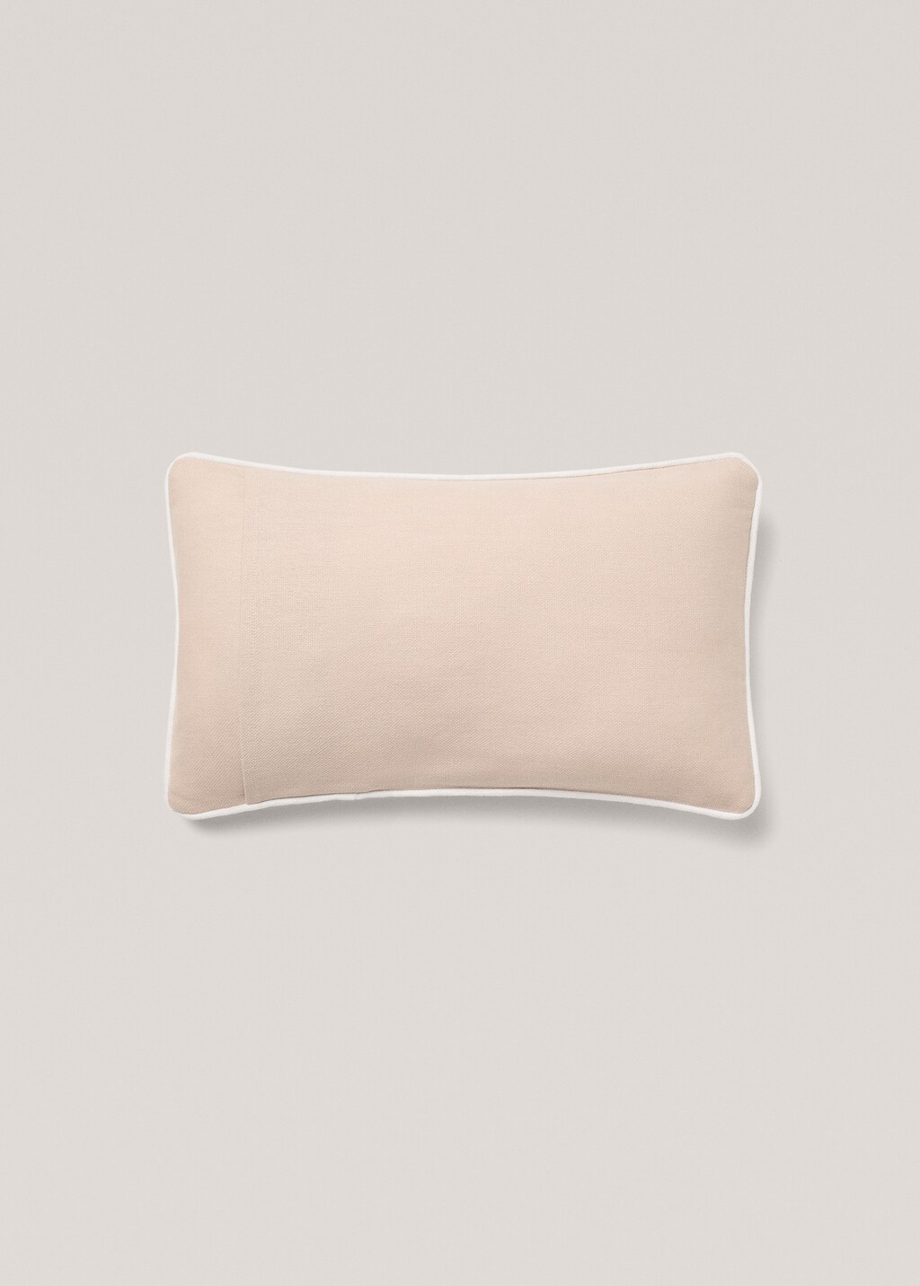 Cotton cushion cover with trim 30x50cm - Green