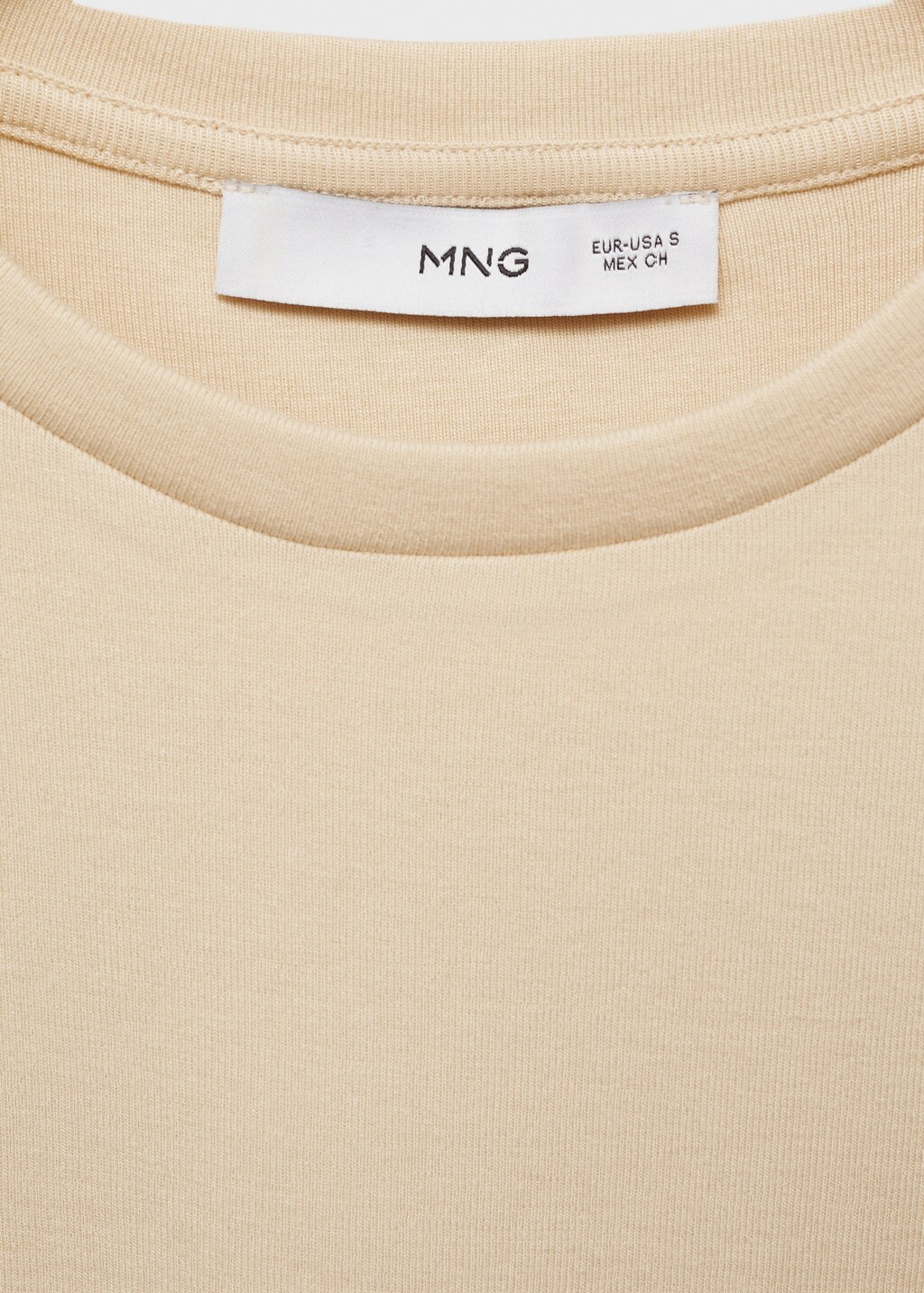 Fitted crop t-shirt - Black