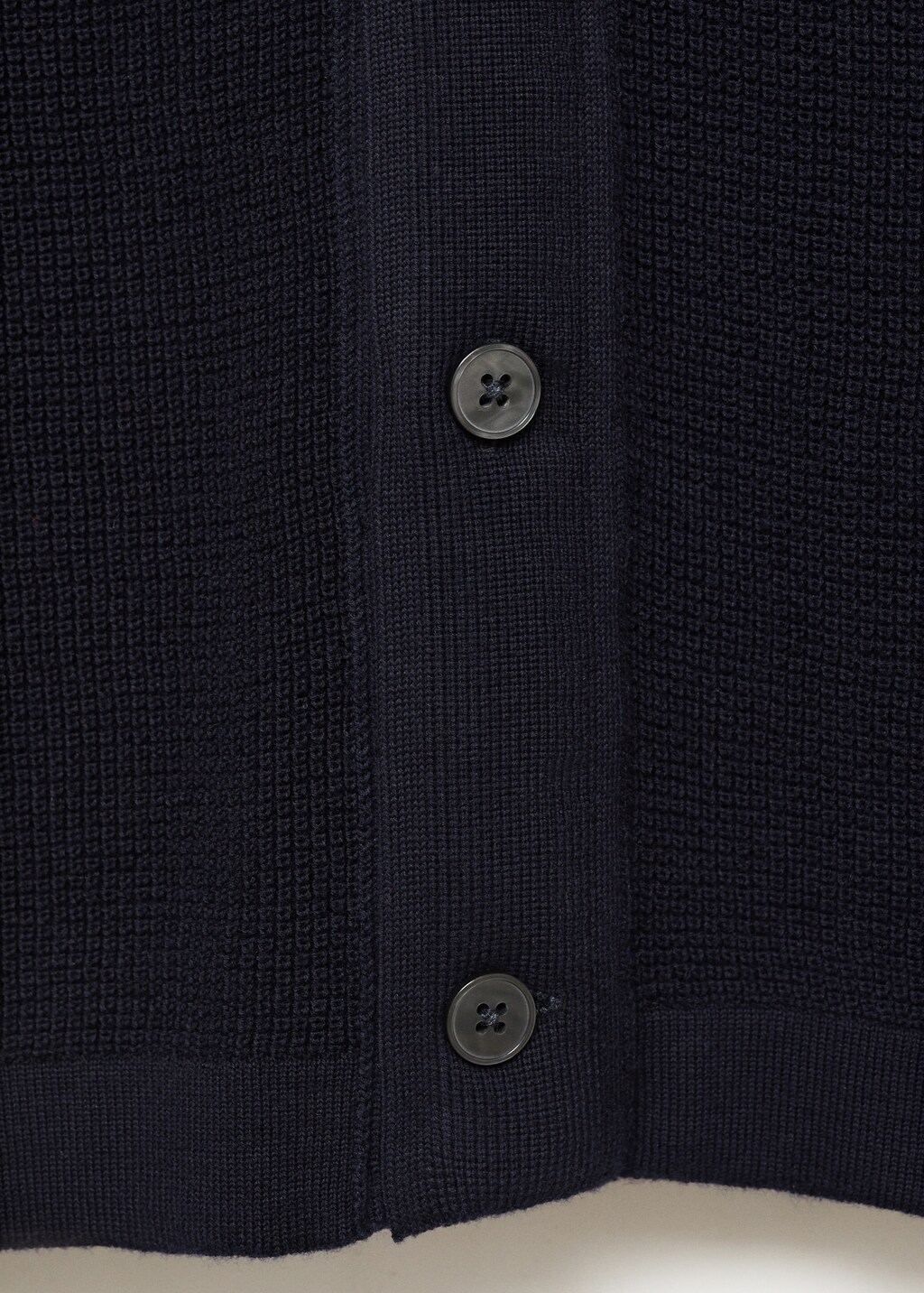 100% cotton knitted polo structure - Dark Navy