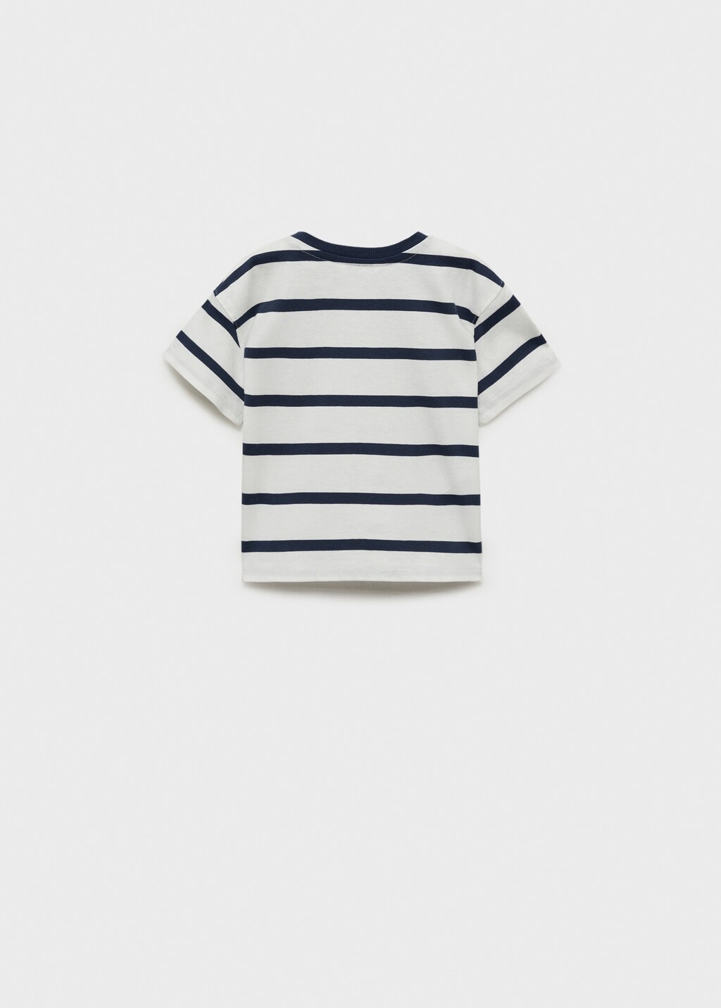 Striped cotton T-shirt - Off White