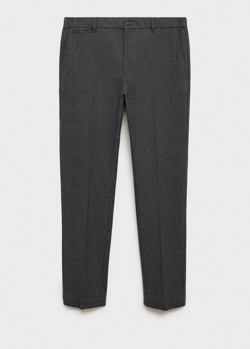Regular-fit flannel trousers - Light Heather Grey
