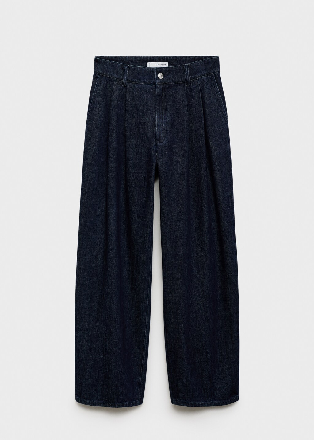 Wideleg pleated jeans - Medium Blue