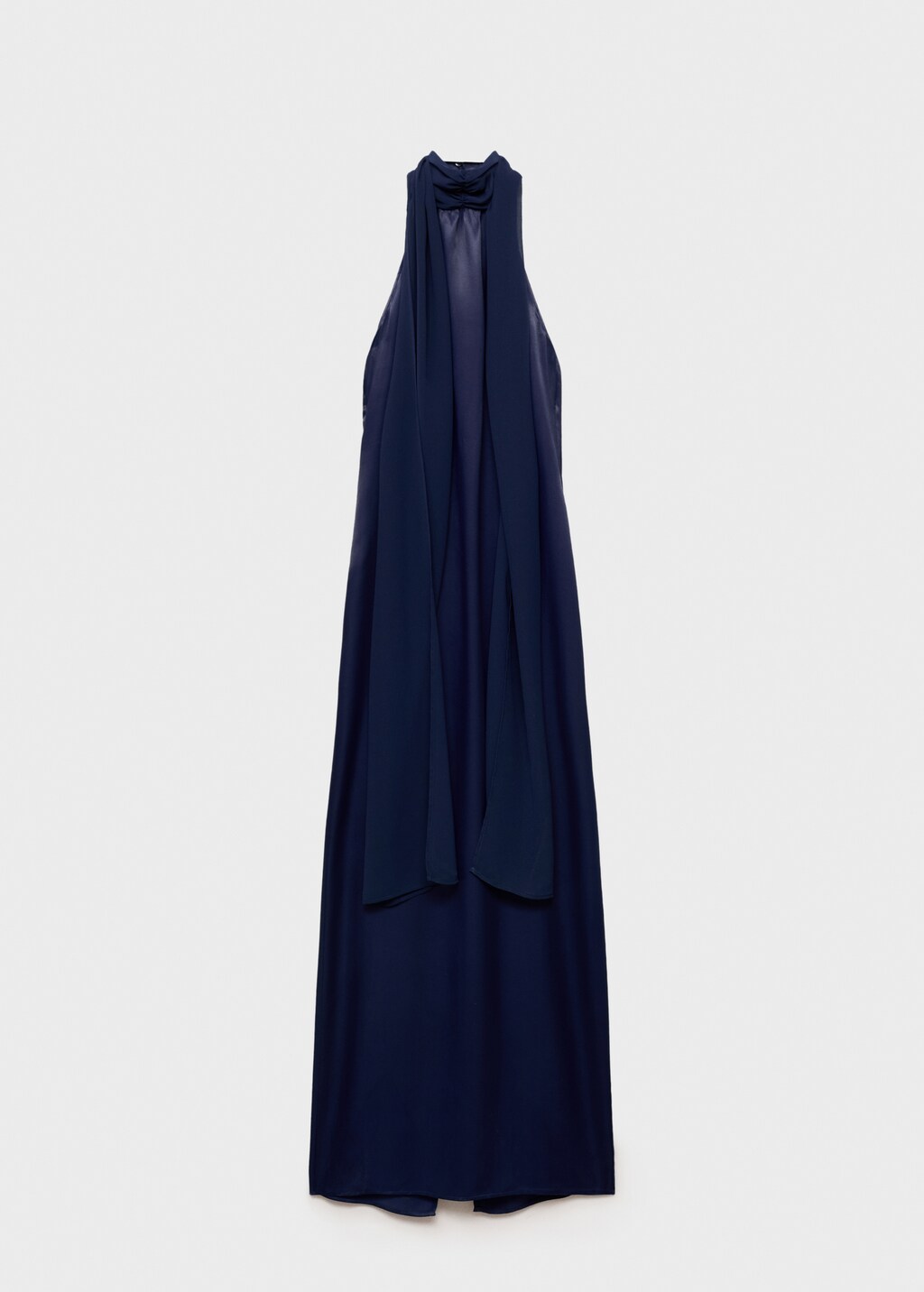 Long halter-neck dress - Night Blue