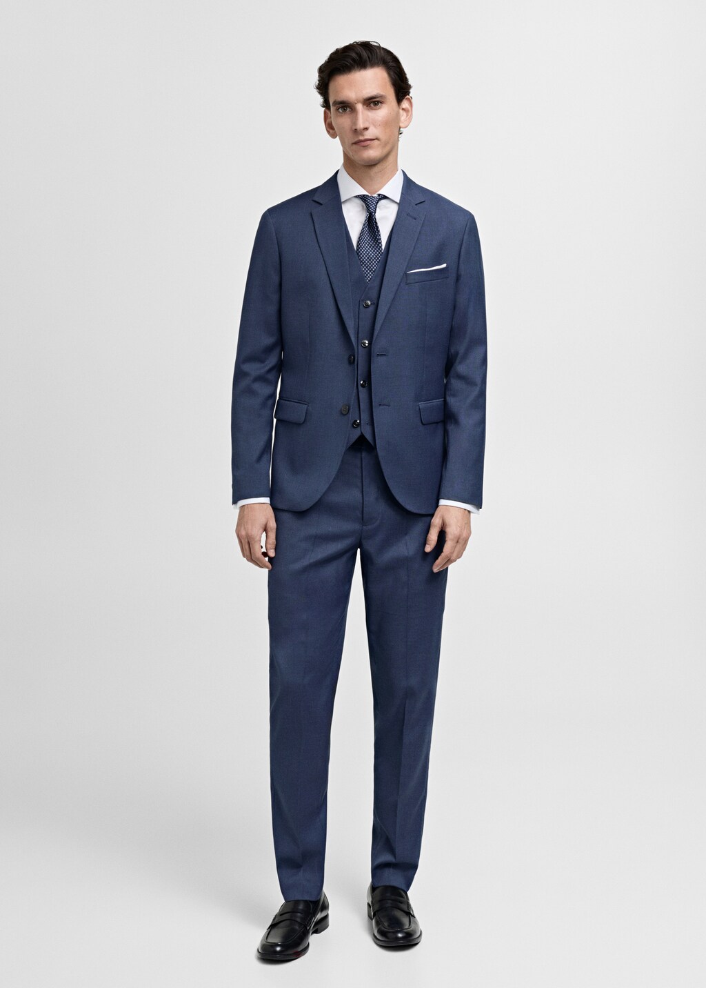 Paris super slim-fit suit waistcoat - Black