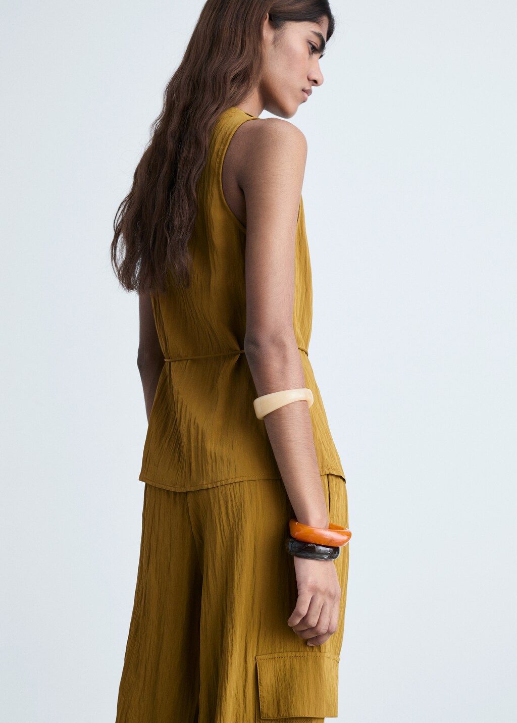 Textured bow top - Sand