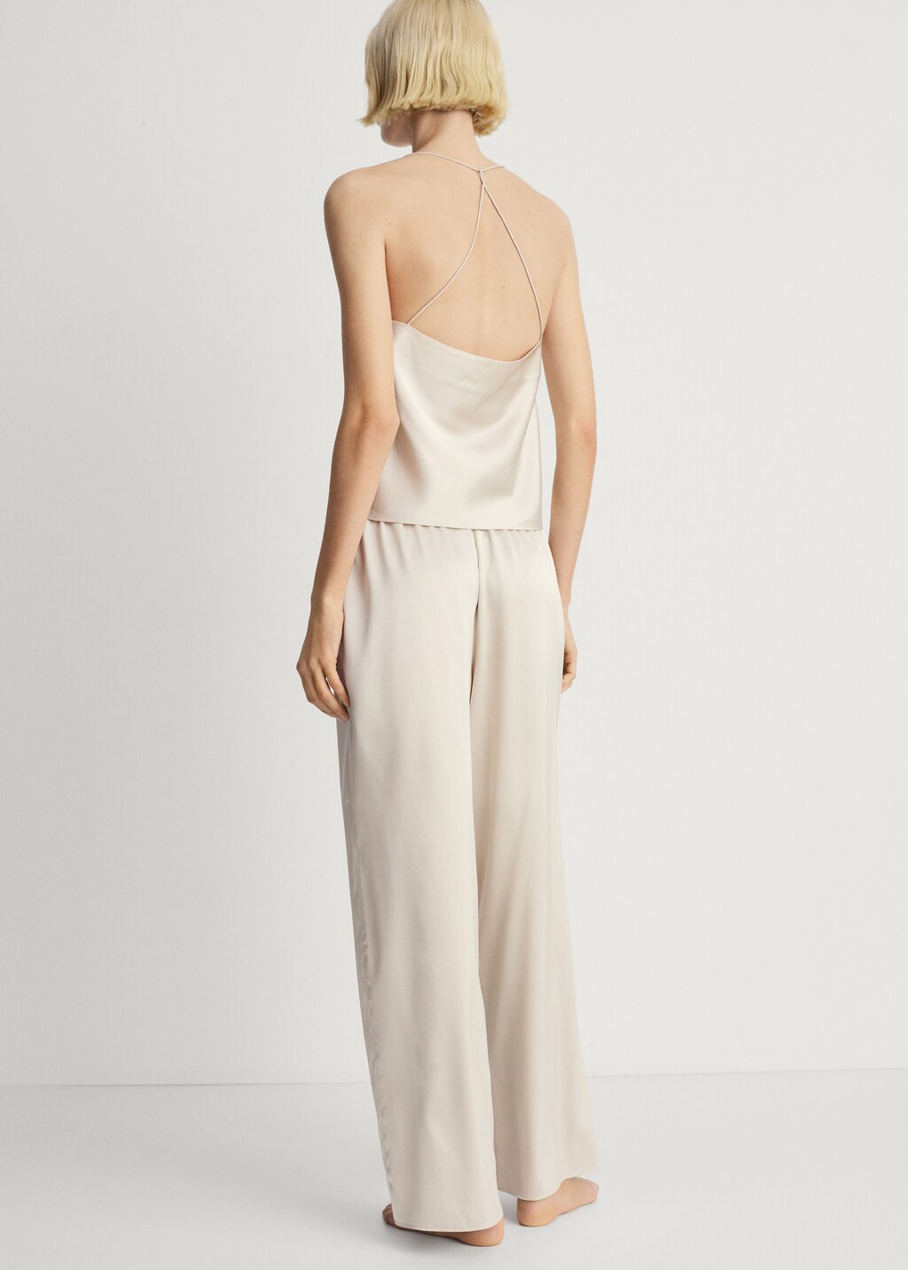 Silk pyjama trousers - Light/Pastel Grey