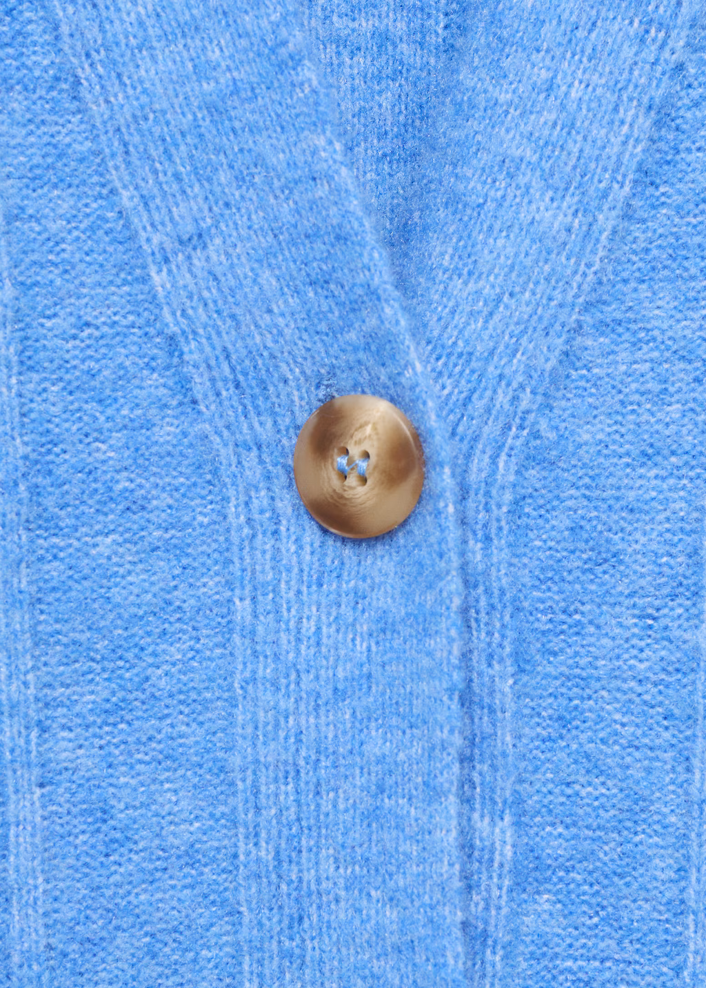 Buttoned long cardigan - Ecru