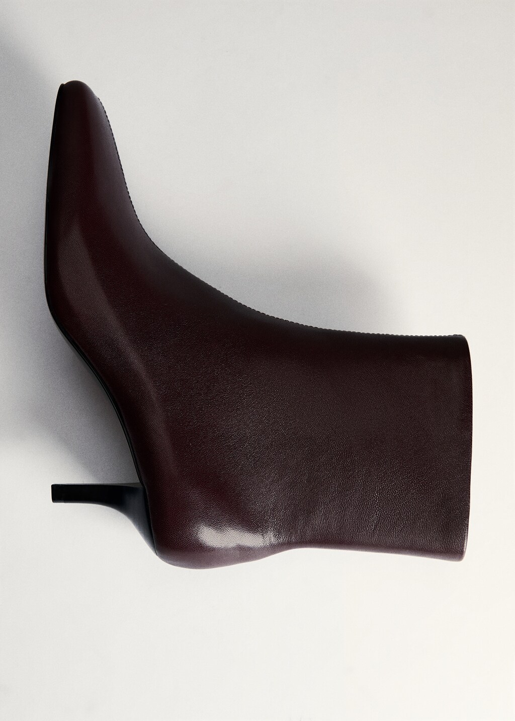 Squared toe leather ankle boots - Chocolate