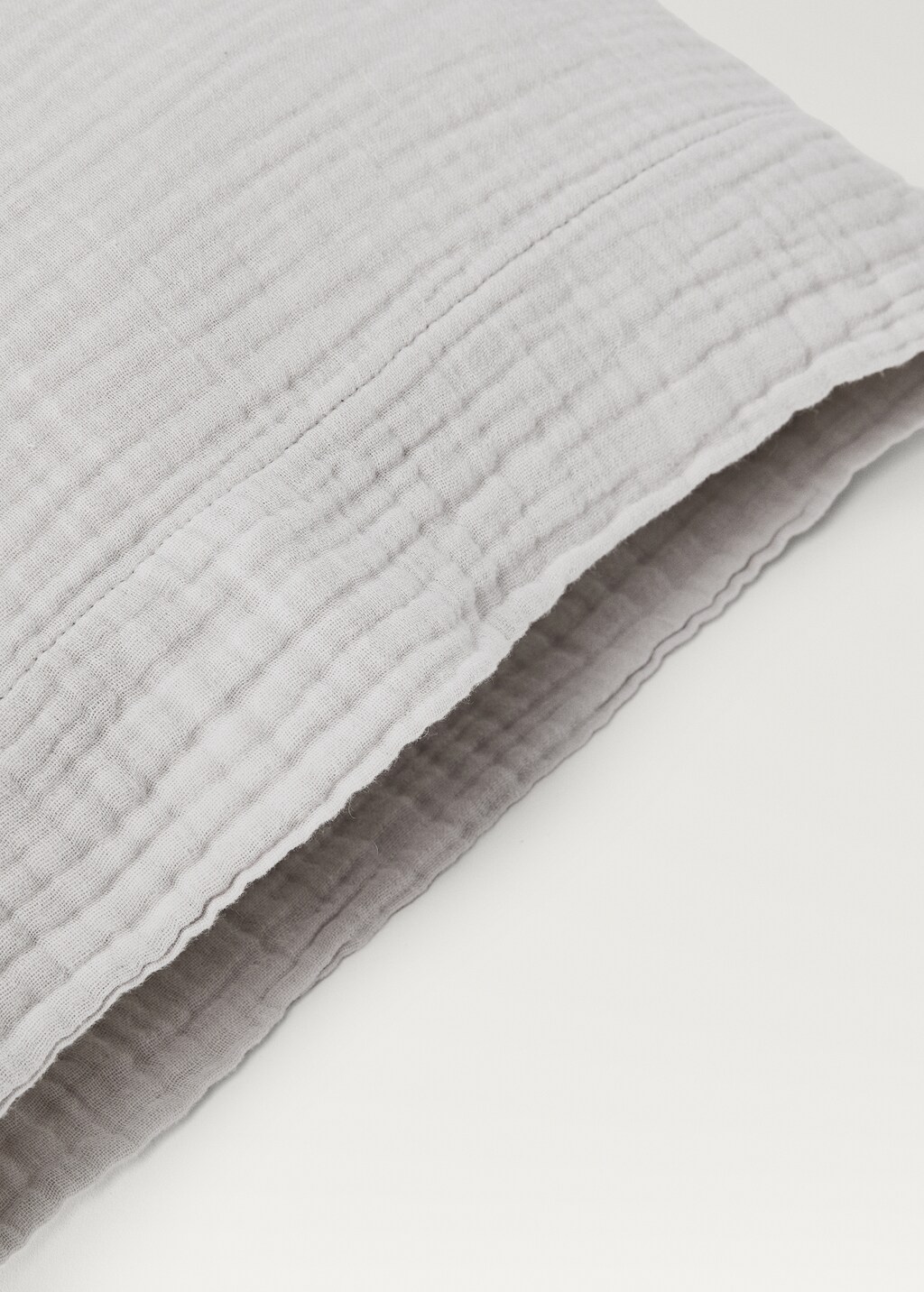 Cotton gauze pillowcase, 45x110 cm - Off White