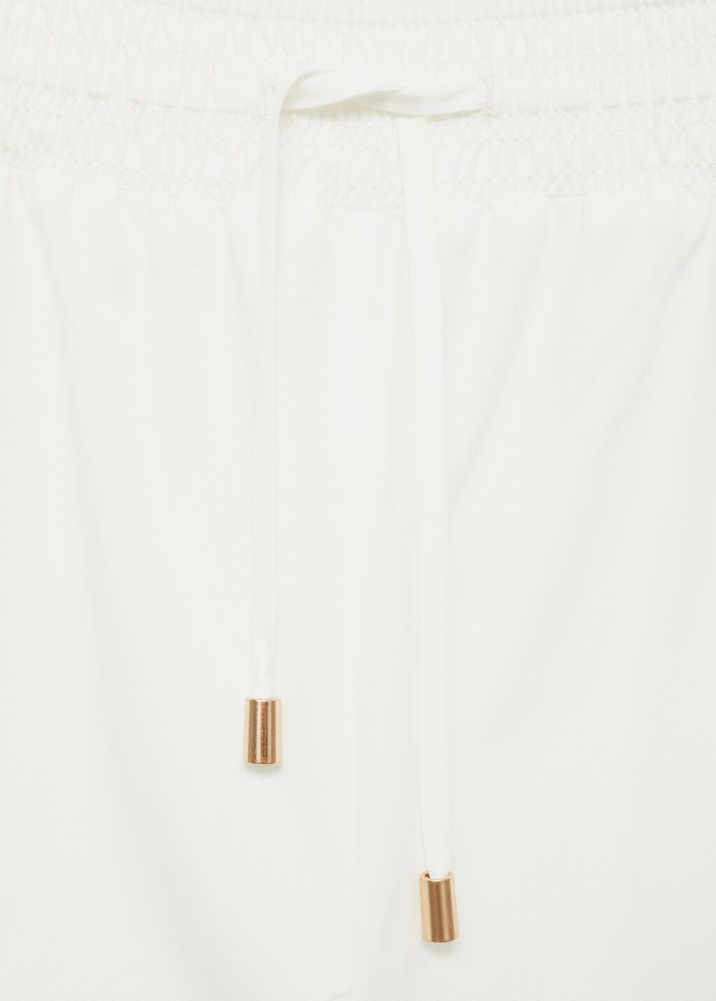 Culotte trousers with pockets - White