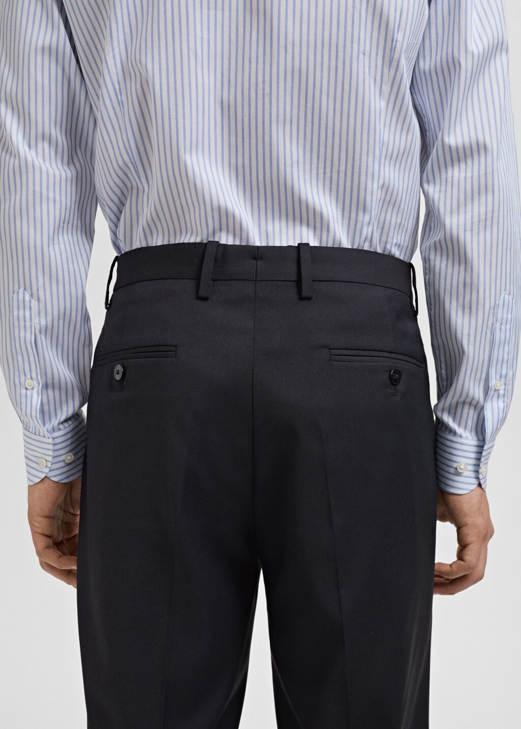 Monaco slim-fit suit trousers - Dark Navy