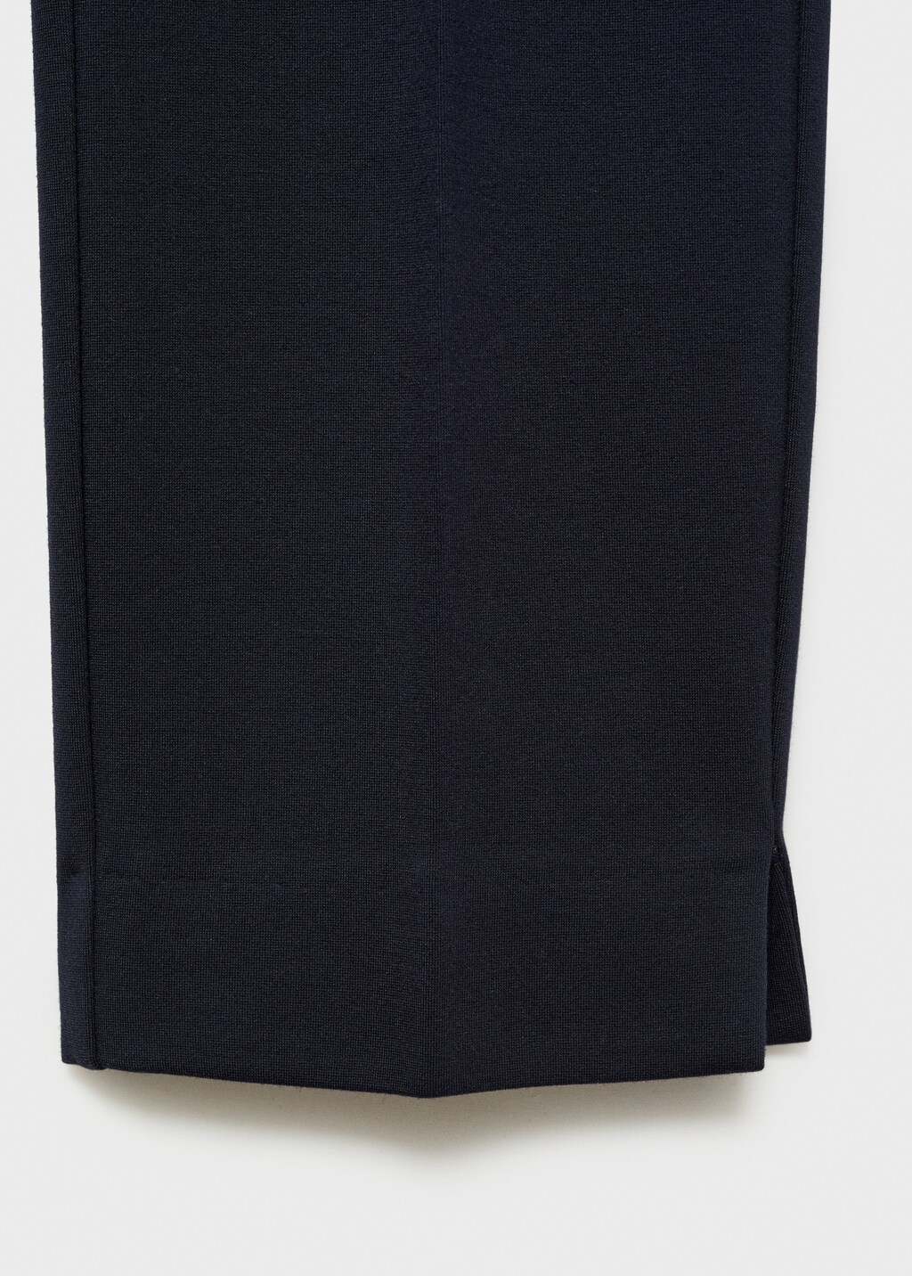 Straight mid-rise trousers - Black