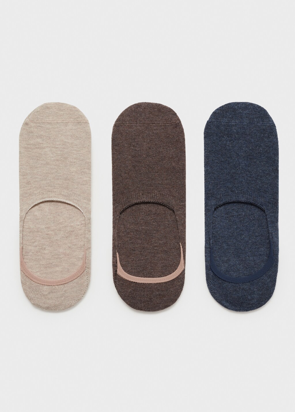 Pack of 3 ankle socks - Grey